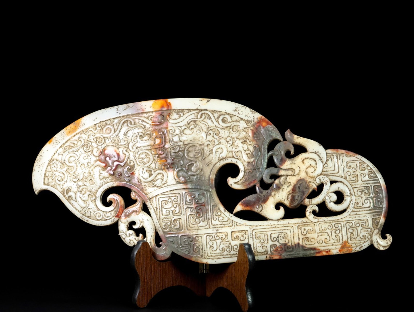 An Exquisite White Jade Chi-Dragon Pattern Sword - 7
