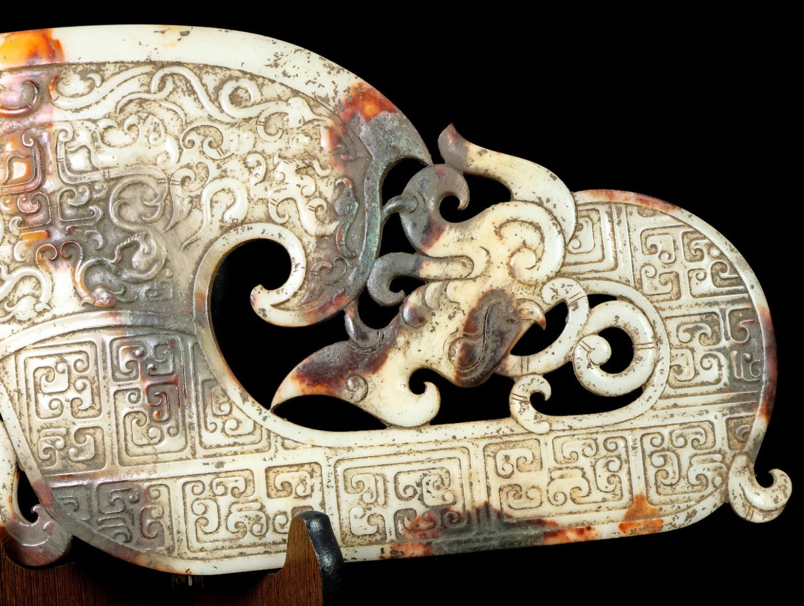 An Exquisite White Jade Chi-Dragon Pattern Sword - 8