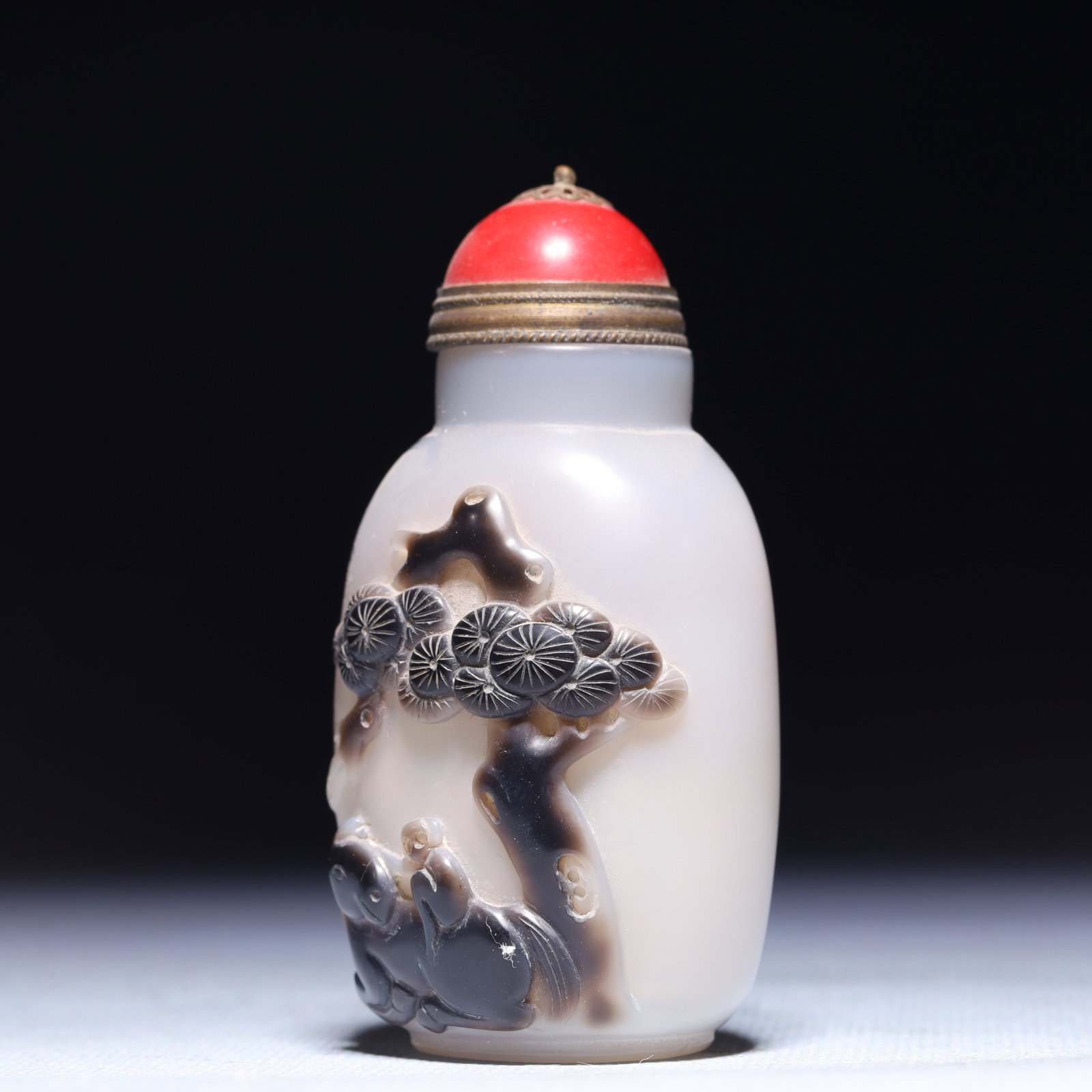 An Exquisite Agate Horse Pattern Snuff Bottle - 2