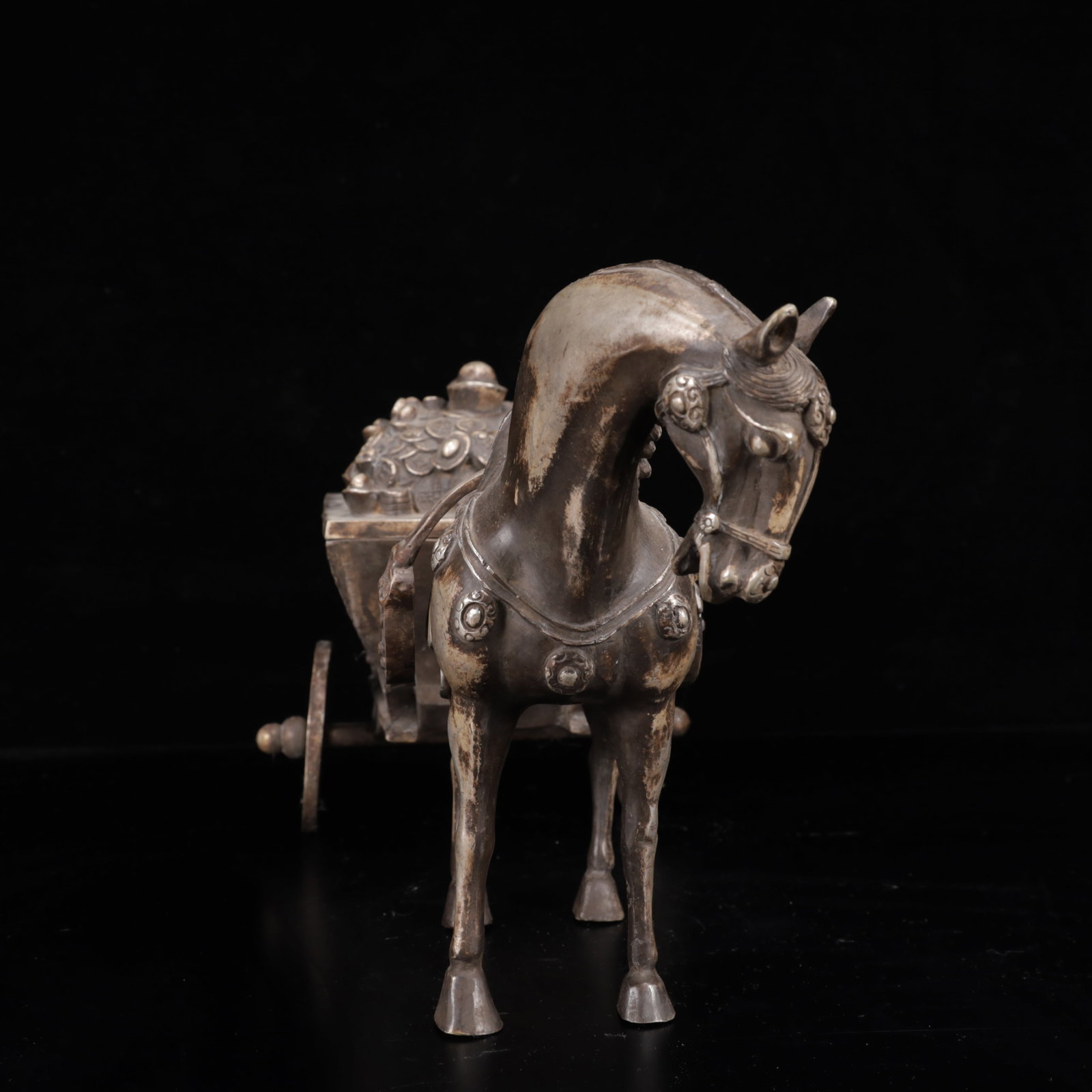 A Huge Silver-Plated Bronze Dragon Pattern Carriage - 5