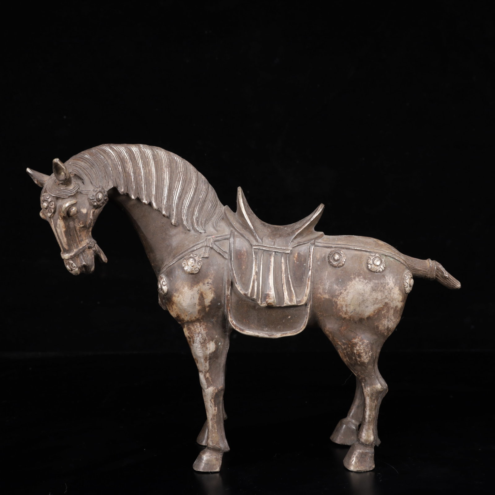 A Huge Silver-Plated Bronze Dragon Pattern Carriage - 9