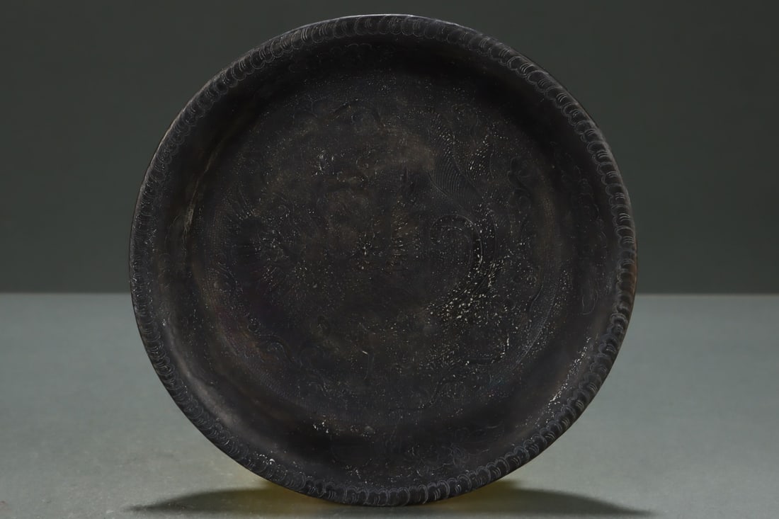 An Exquisite Ru yao Phoenix Pattern Plate - 3