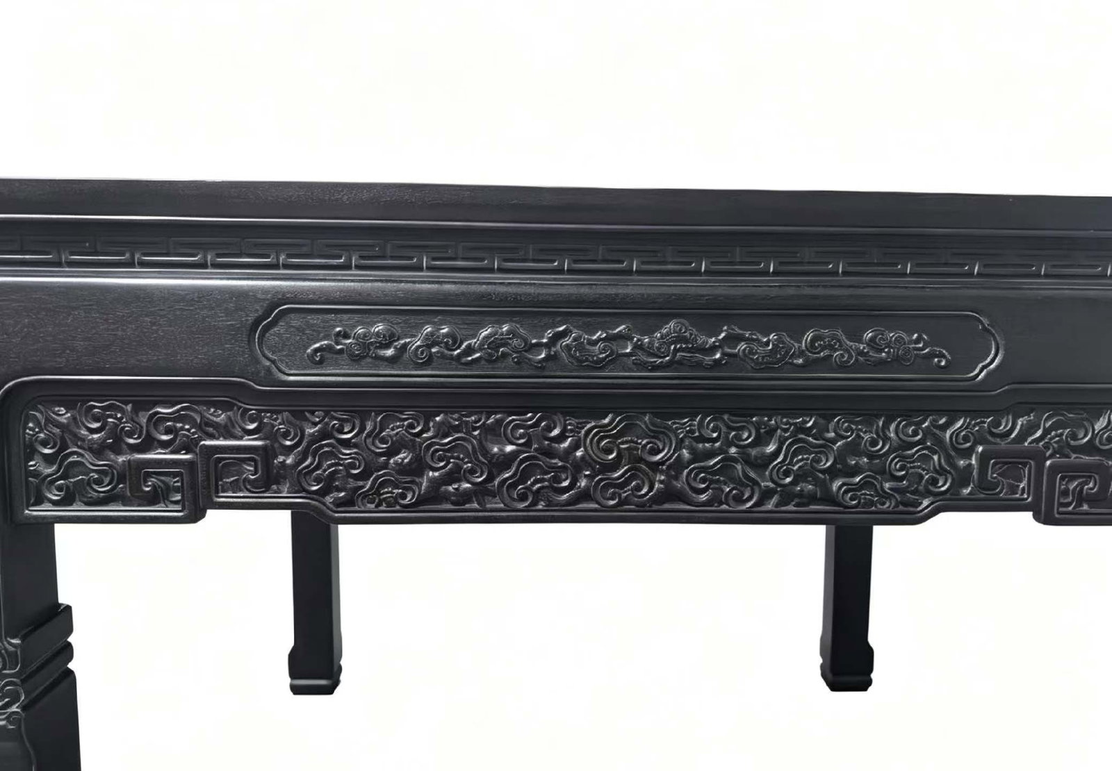 An Exquisite Zitanwood Auspicious Cloud Pattern Table - 2
