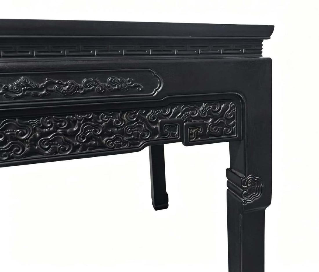 An Exquisite Zitanwood Auspicious Cloud Pattern Table - 3