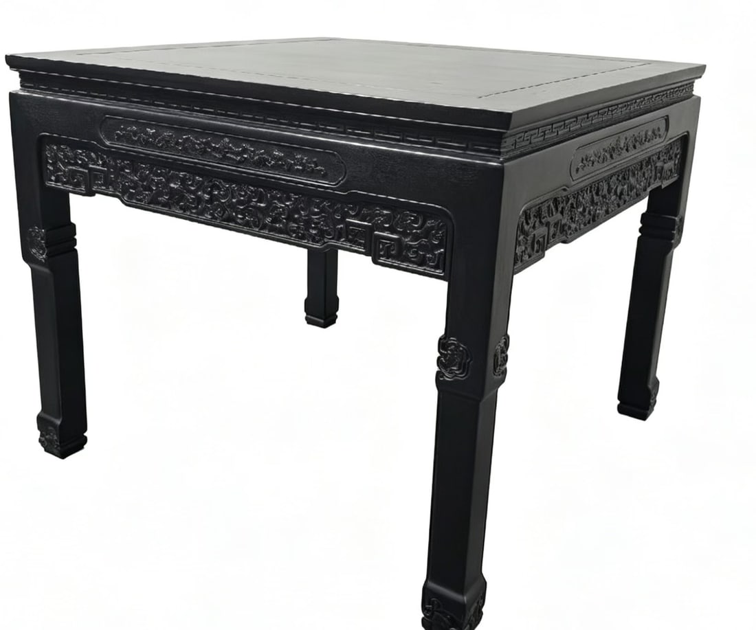 An Exquisite Zitanwood Auspicious Cloud Pattern Table - 7
