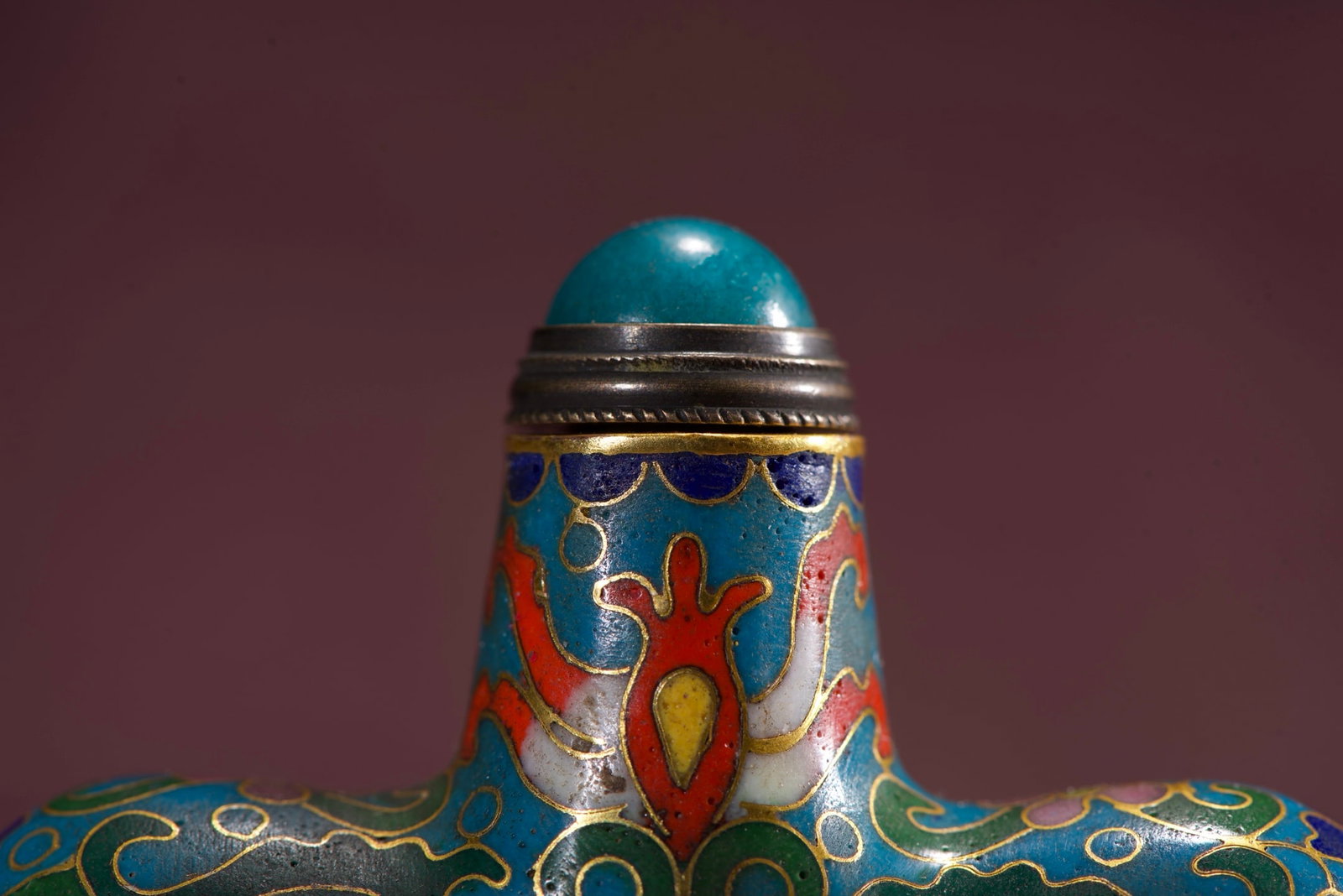 An Exquisite Cloisonne Phoenix Pattern Snuff Bottle - 2