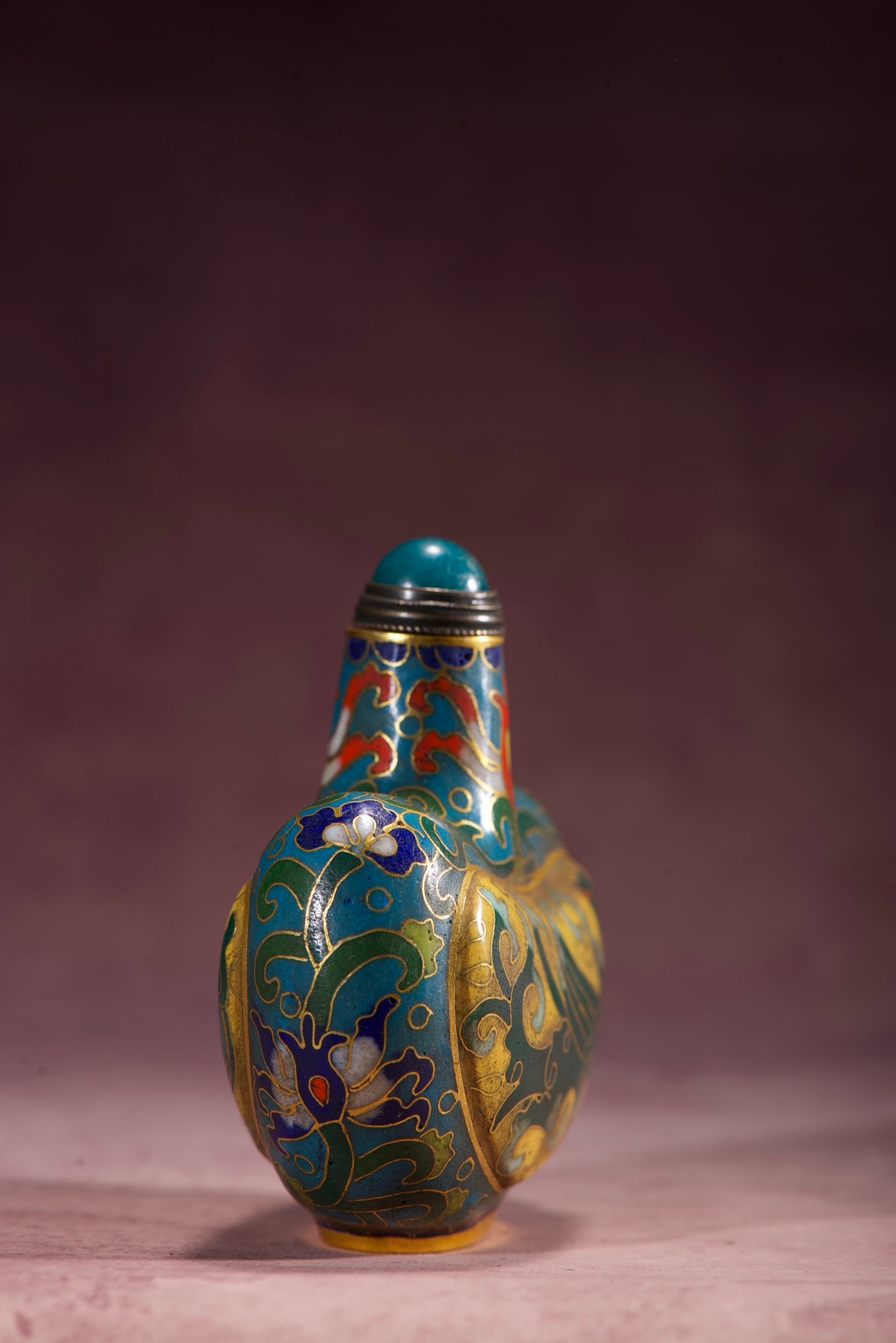 An Exquisite Cloisonne Phoenix Pattern Snuff Bottle - 7