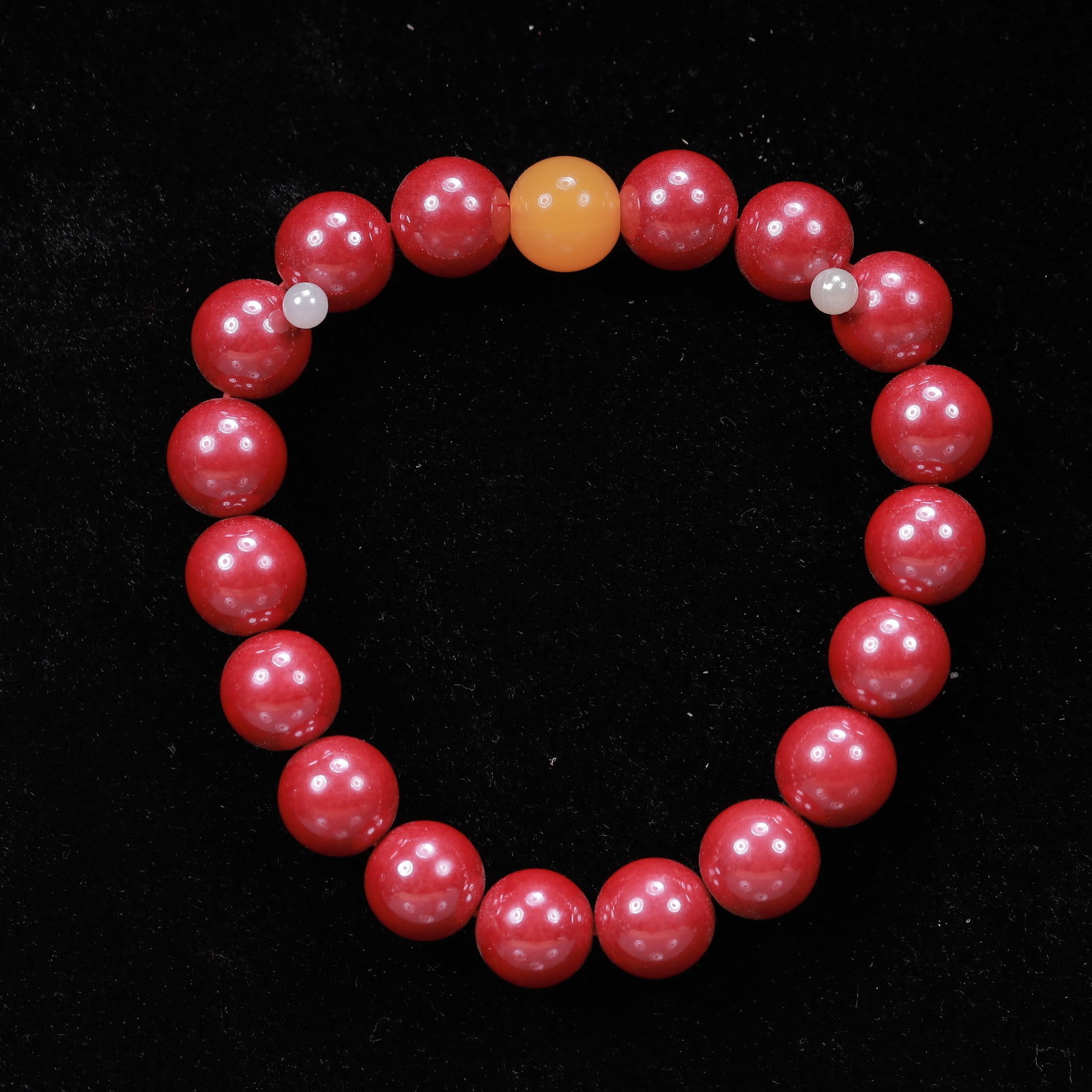 An Exquisite Cinnabar Bracelets - 4