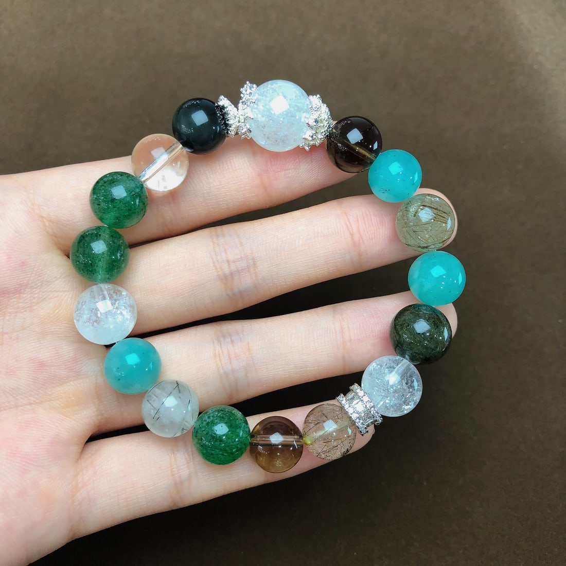An Exquisite Crystal Bracelets: An Exquisite Crystal Bracelets,Size:10.5mm,13.1mm,Weight:32.8g 水晶手串