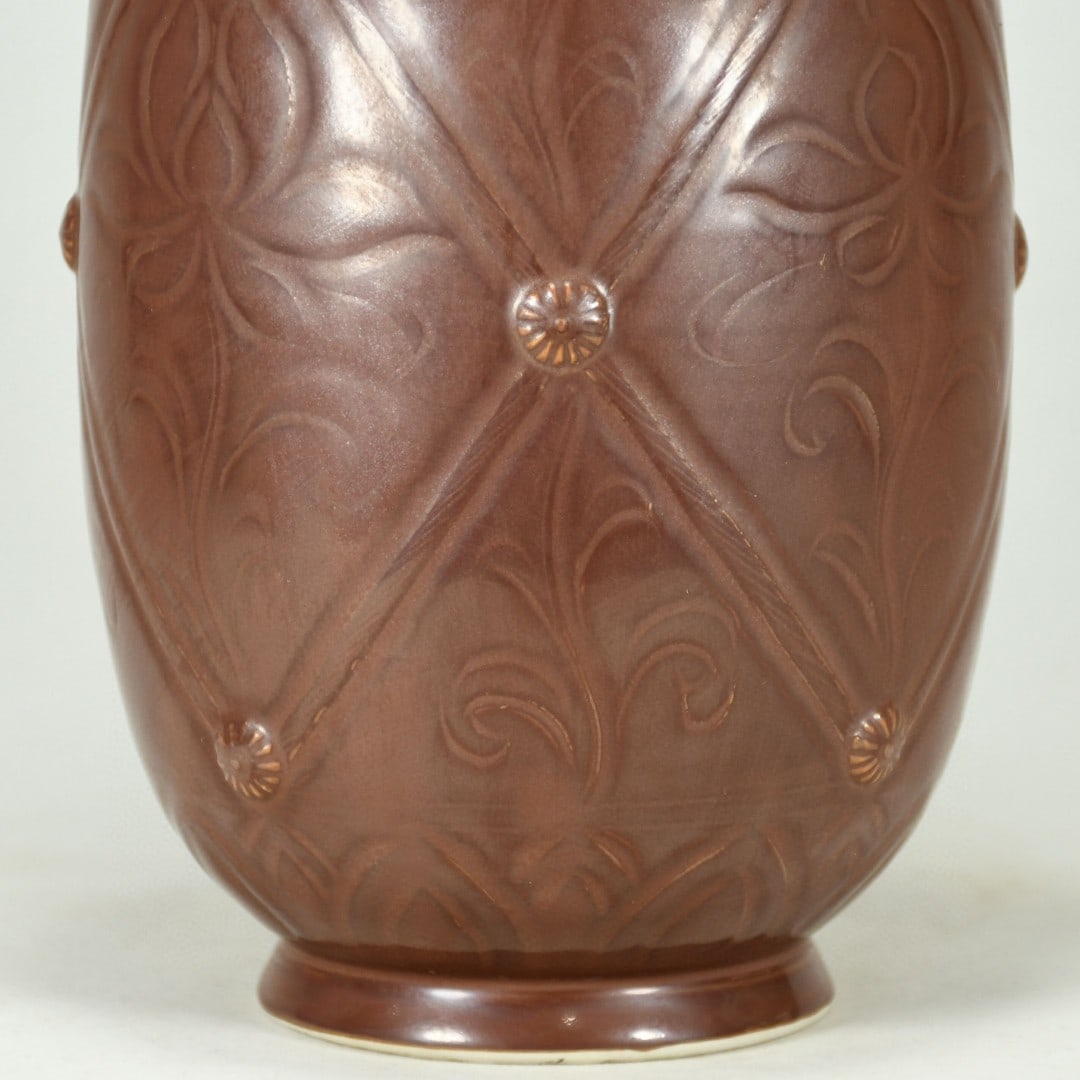 An Exquisite Brown Glaze Flower Pattern Ewer - 6