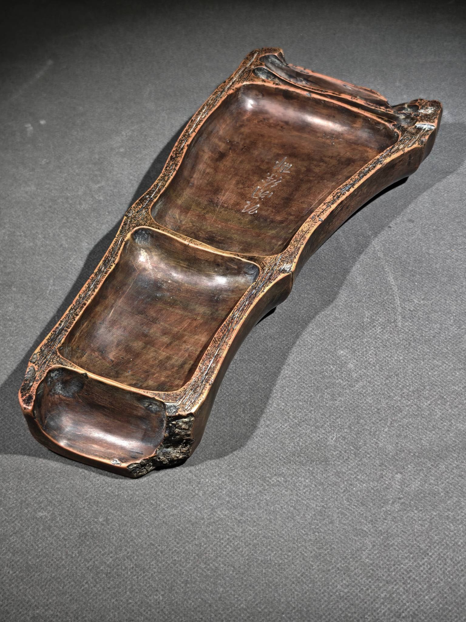 An Exquisite Bamboo Pattern Inkstone - 7