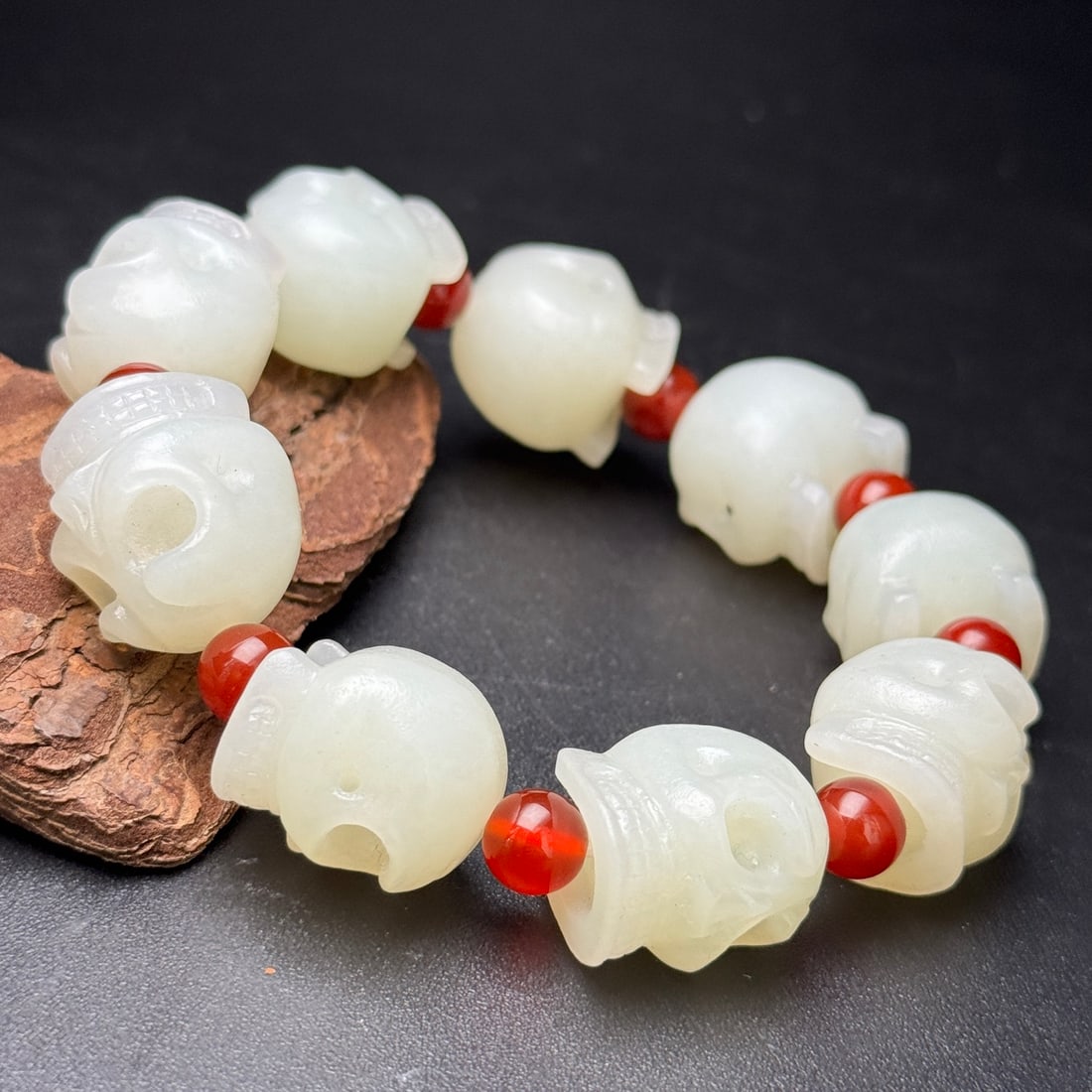 An Exquisite White Jade Bracelets - 7