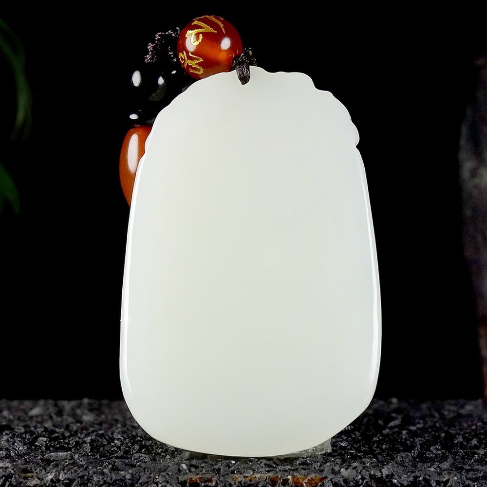 An Exquisite White Jade Dragon Pattern Pendant - 4