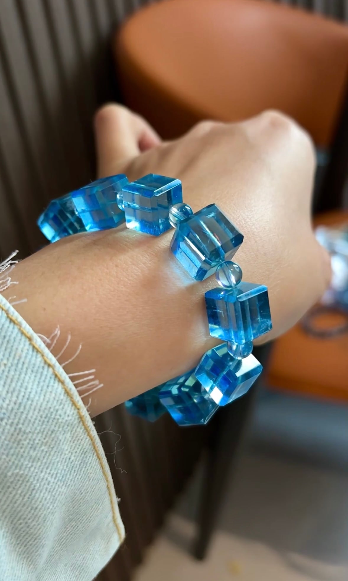 An Exquisite Aquamarine Bracelets - 5