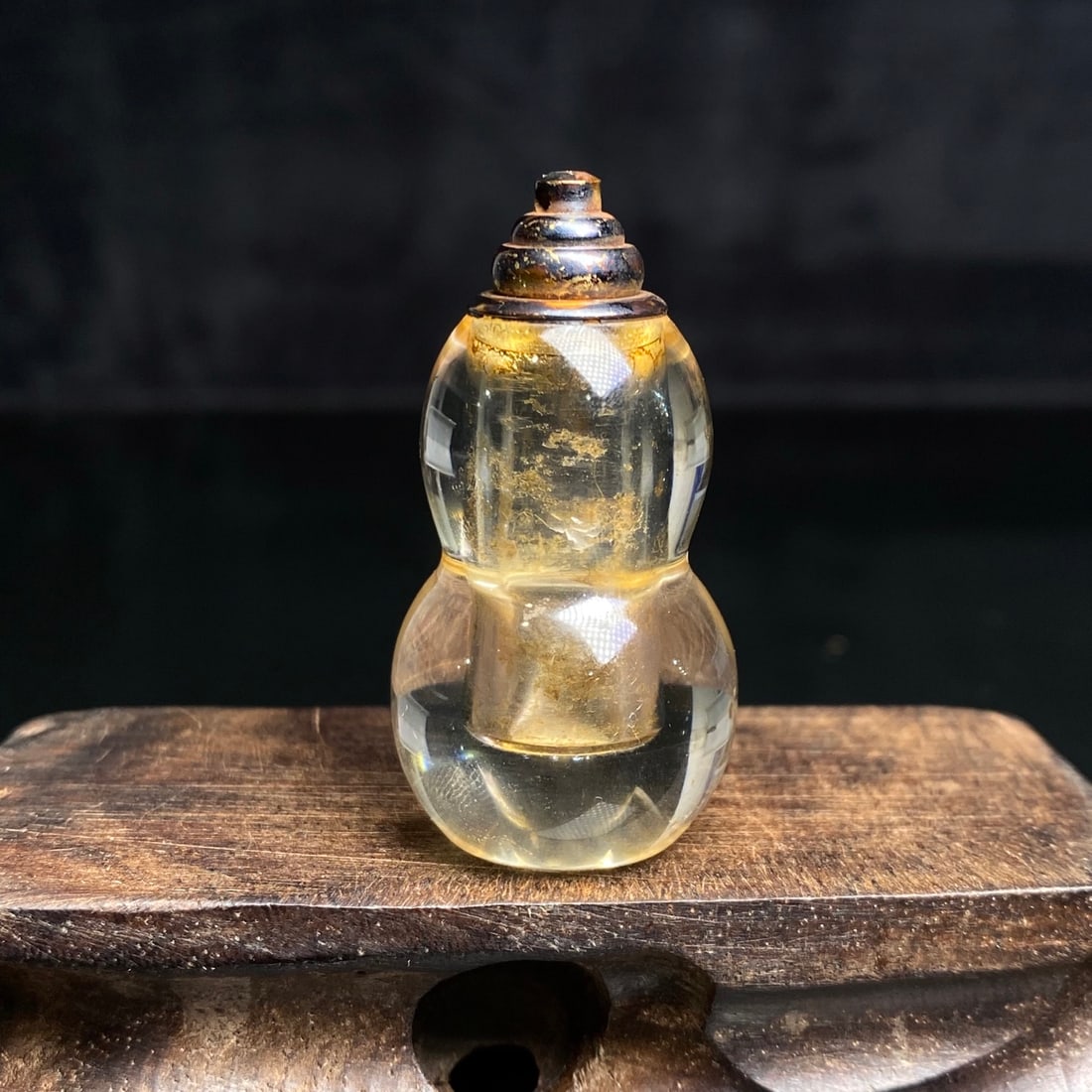 An Exquisite Crystal Bottle Gourd Pendant - 4