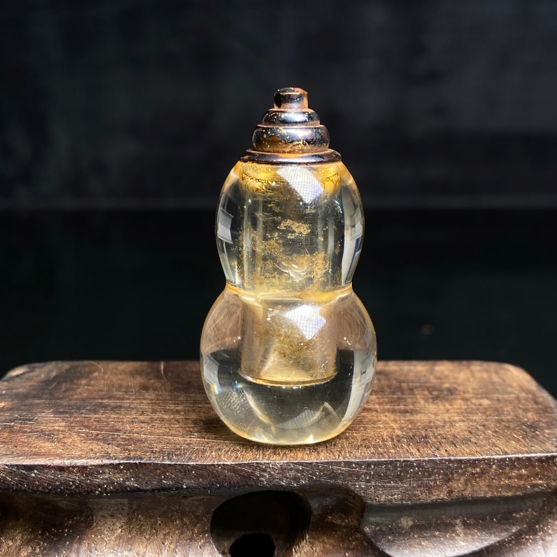 An Exquisite Crystal Bottle Gourd Pendant - 6