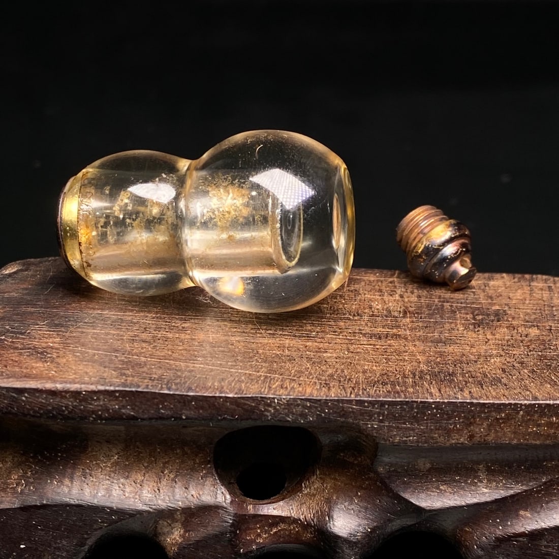 An Exquisite Crystal Bottle Gourd Pendant - 8