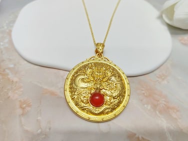 An Exquisite Dragon Pattern Pendant