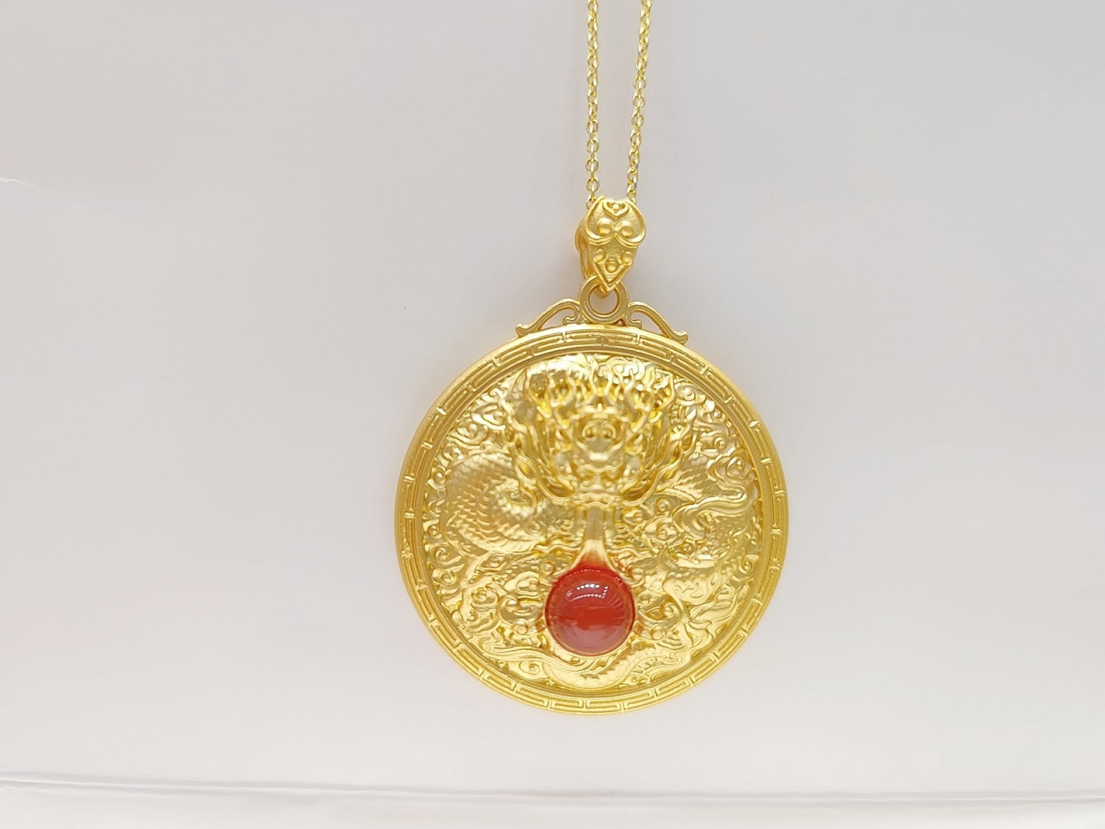 An Exquisite Dragon Pattern Pendant - 5