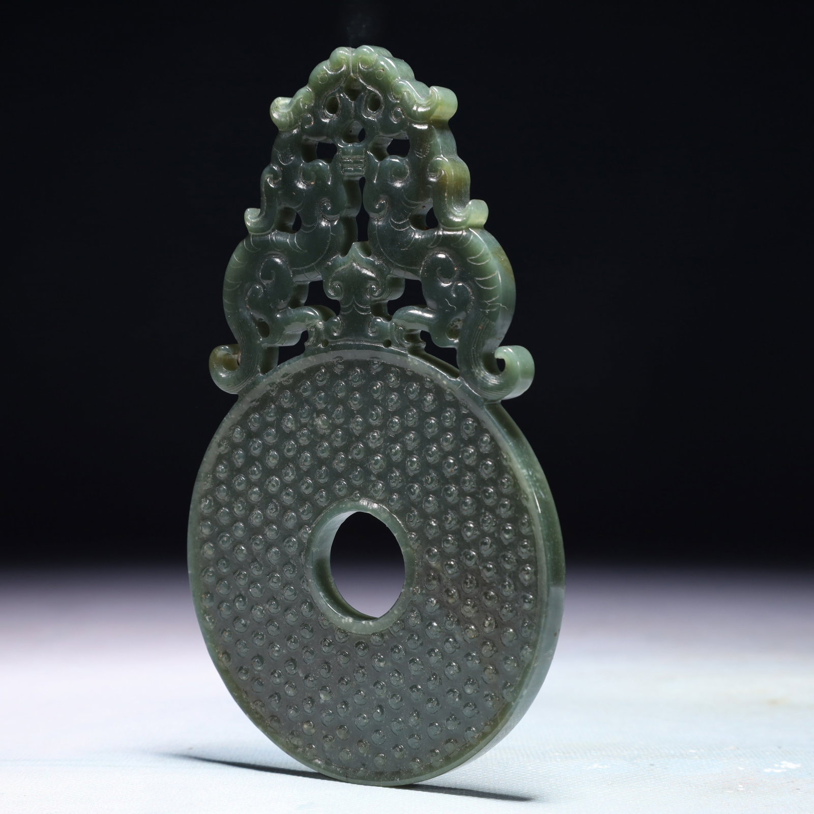 An Exquisite Jasper Dragon Pattern Pendant - 4
