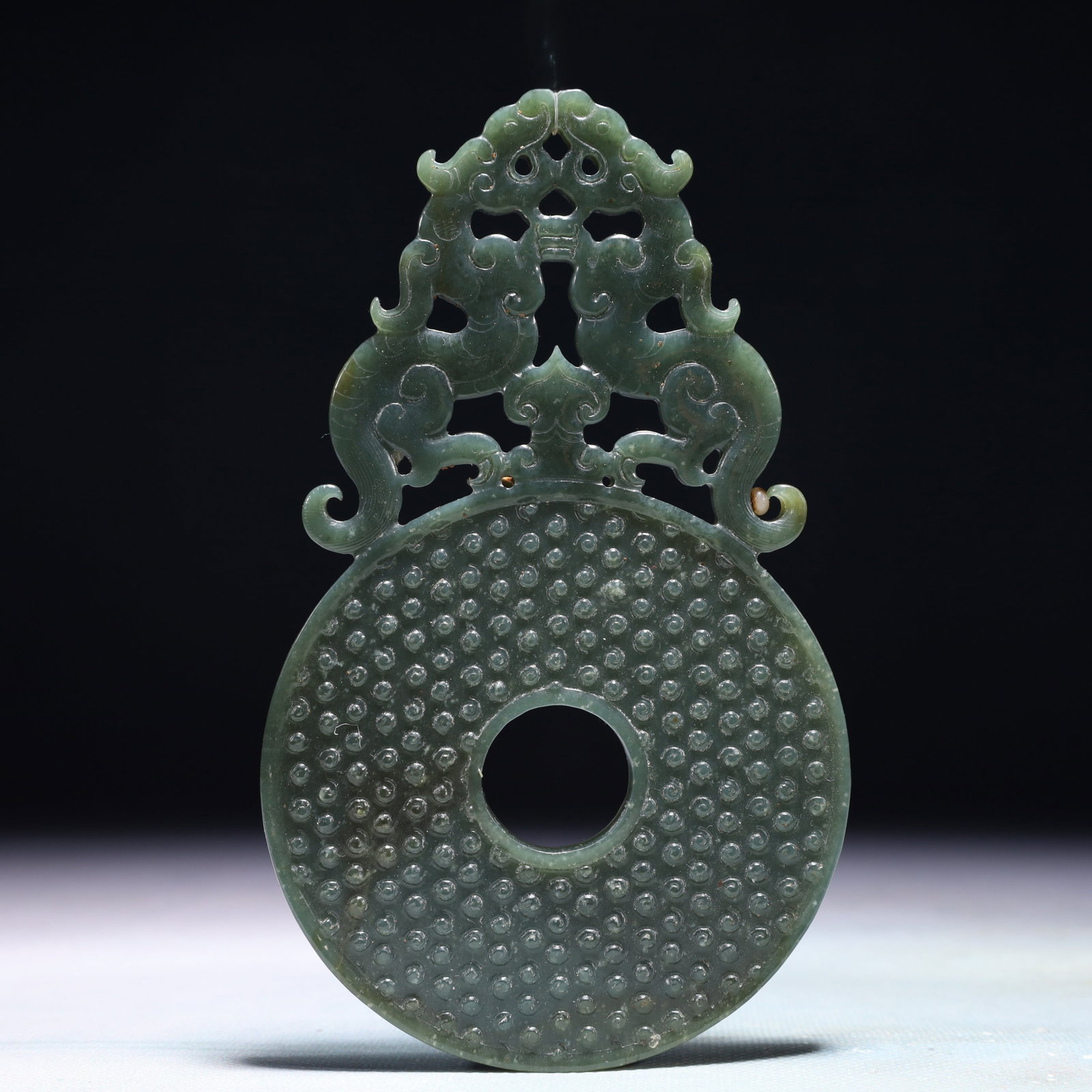 An Exquisite Jasper Dragon Pattern Pendant - 6