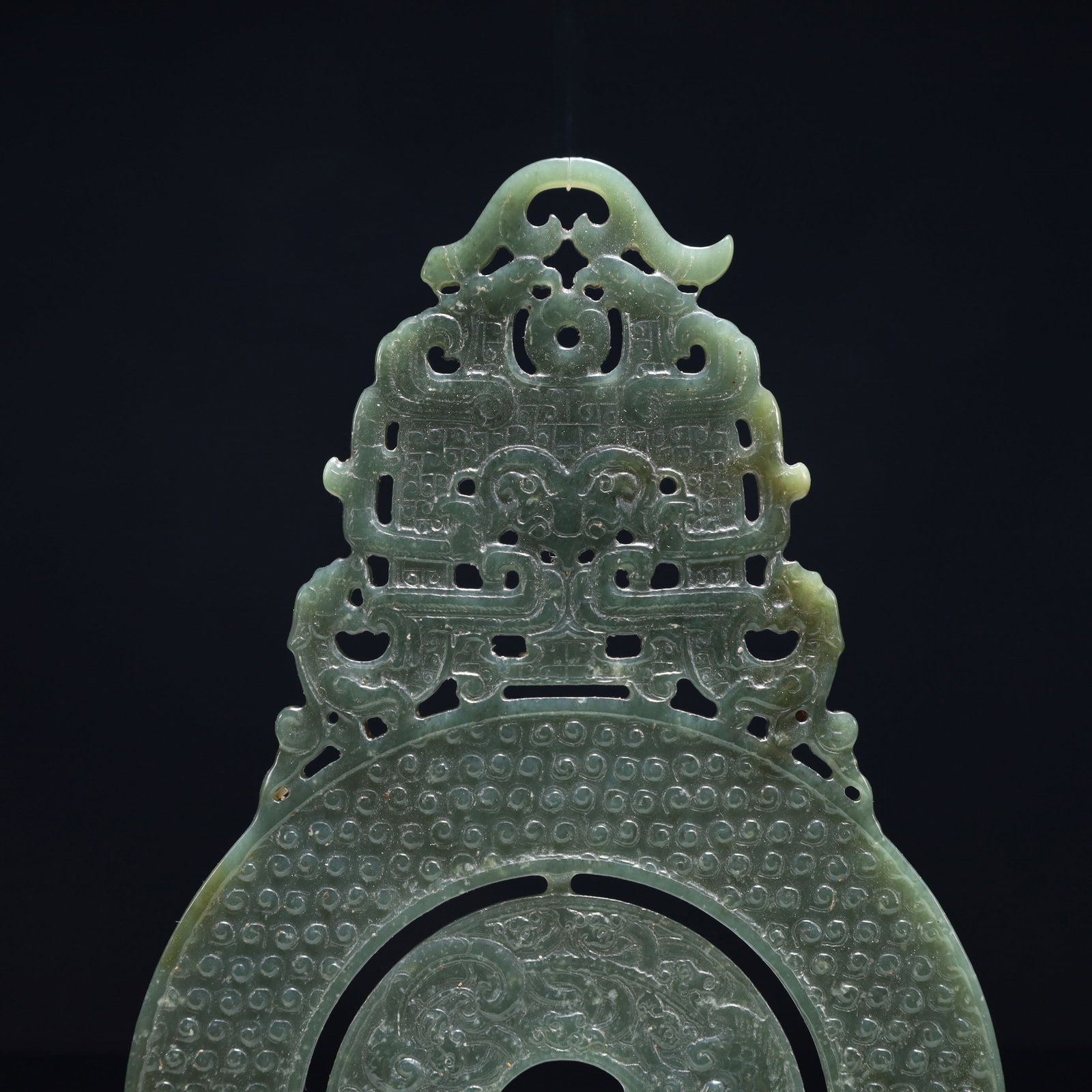 An Exquisite Jasper Dragon Pattern Pendant - 2