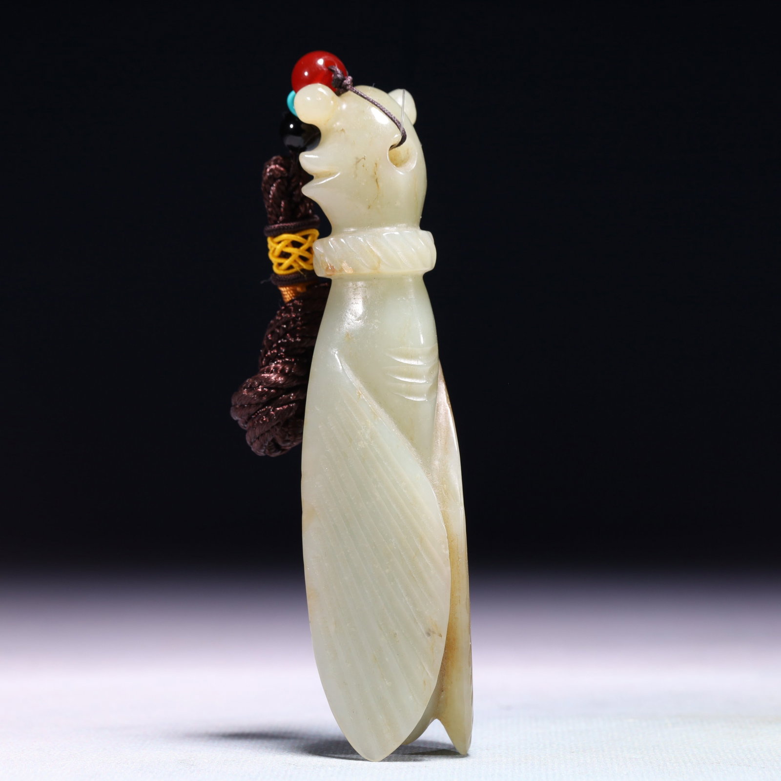 An Exquisite White Jade Cicada Pendant - 5