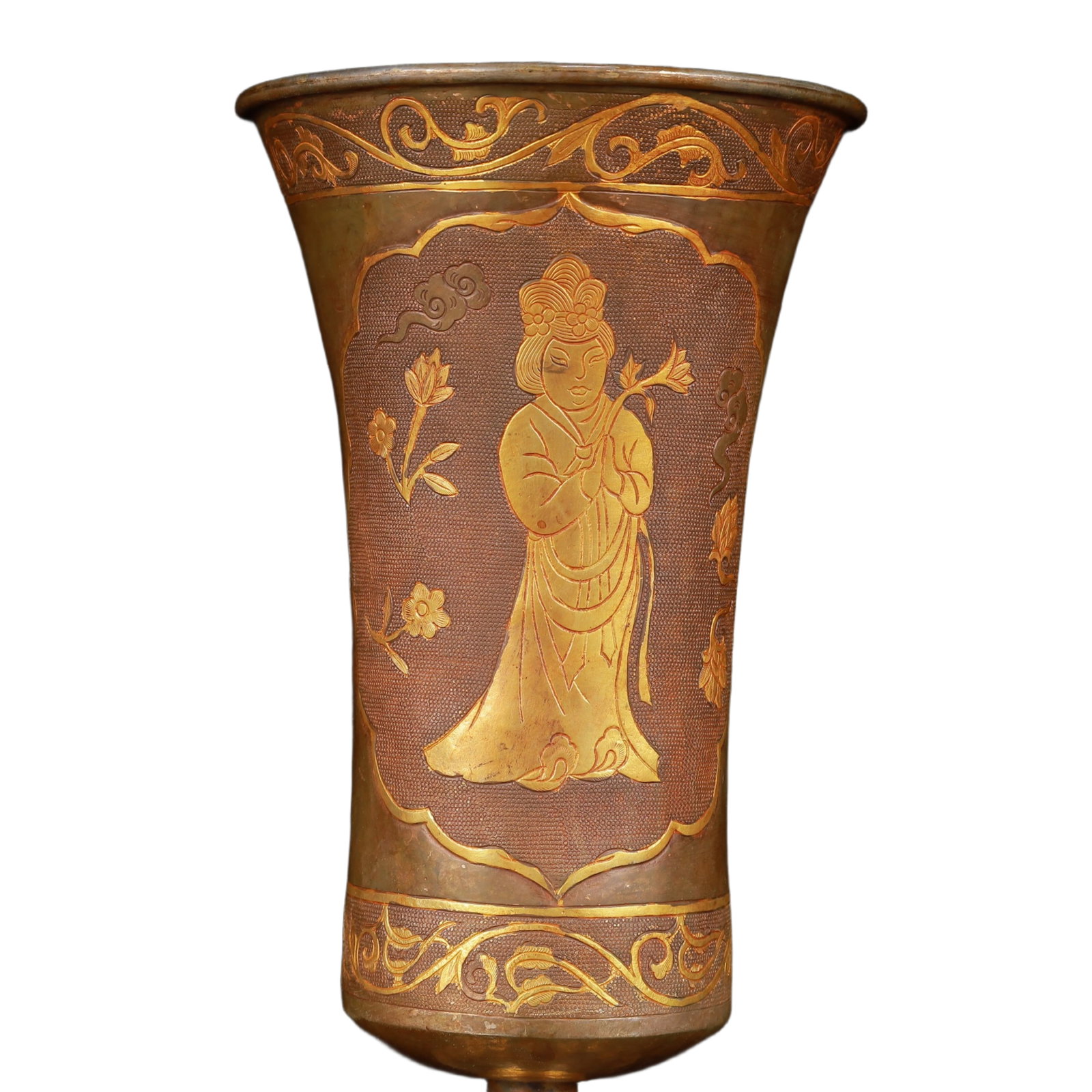 An Exquisite Gilt Silver Figure Pattern Cup - 2