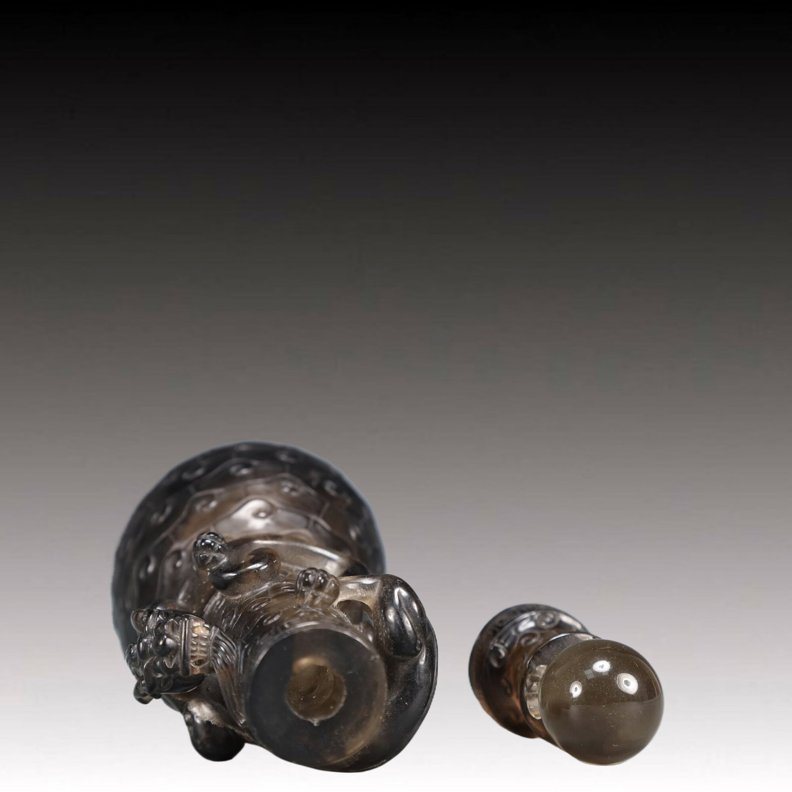 An Exquisite Crystal Auspicious Beast Pattern Vase - 7