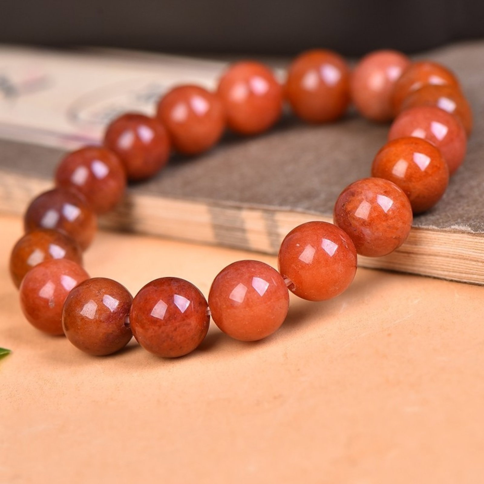 An Exquisite Red Jade Bracelets - 2