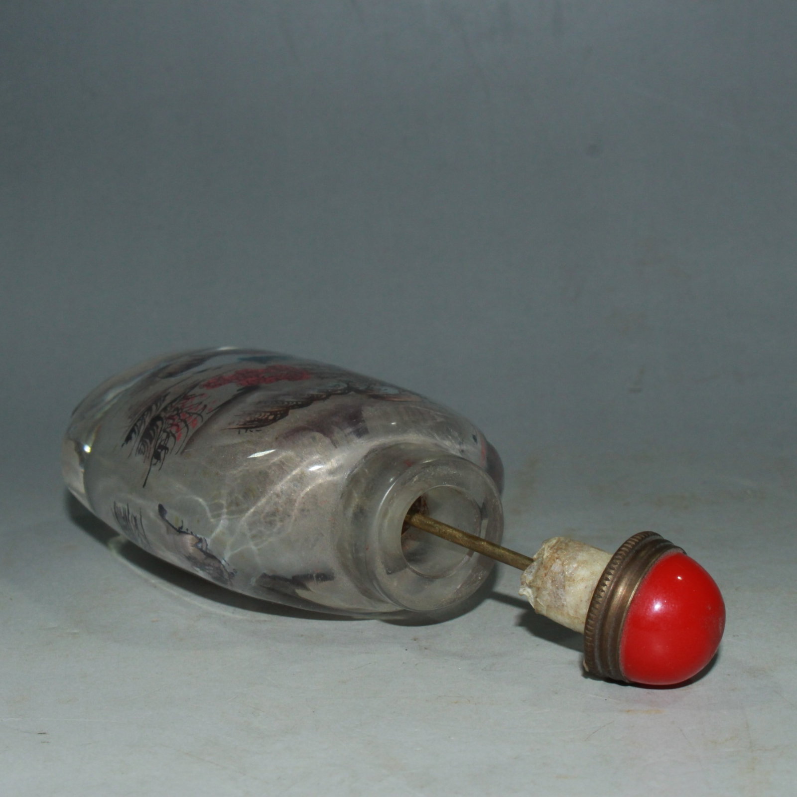 An Exquisite Glass Landscape Pattern Snuff Bottle - 8