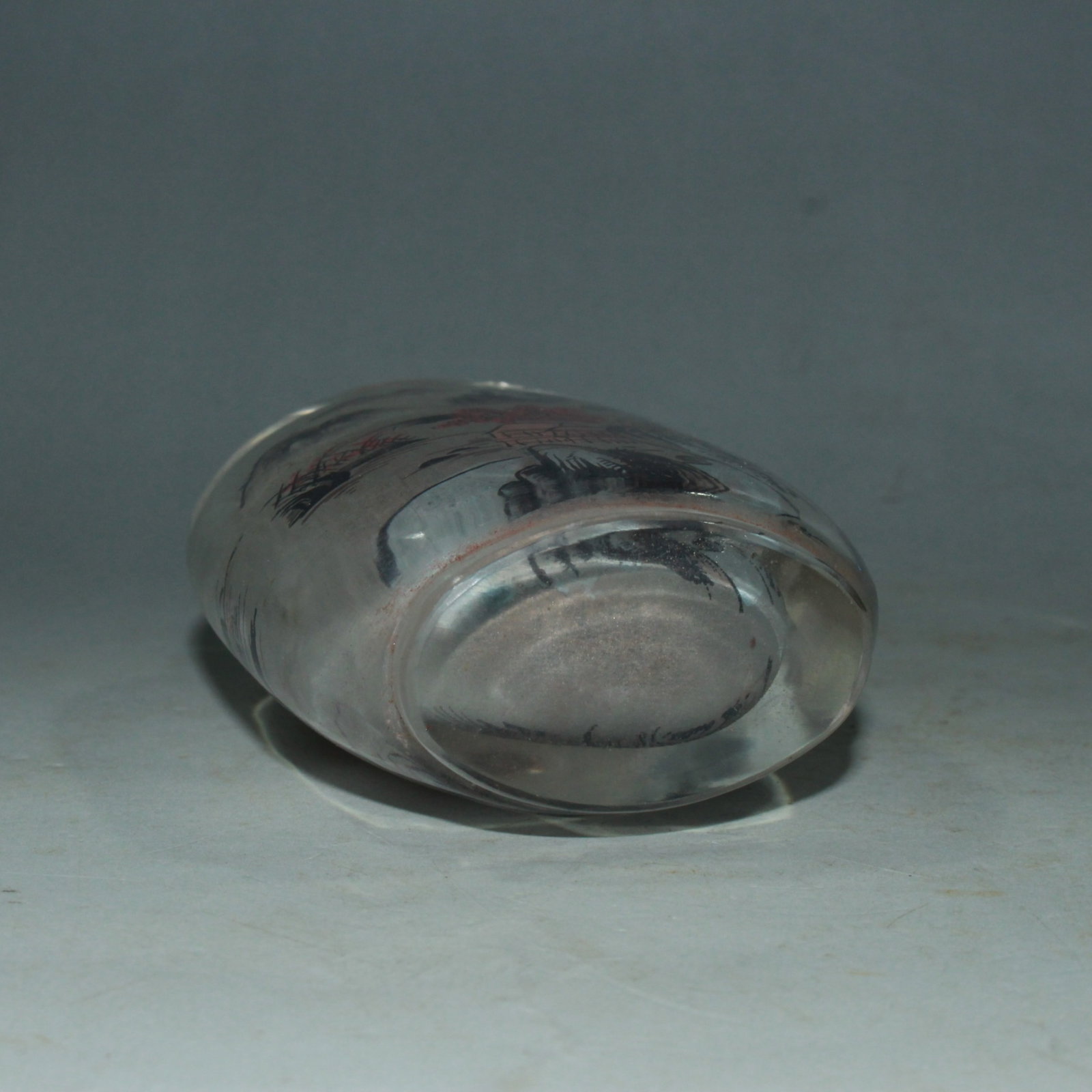 An Exquisite Glass Landscape Pattern Snuff Bottle - 9