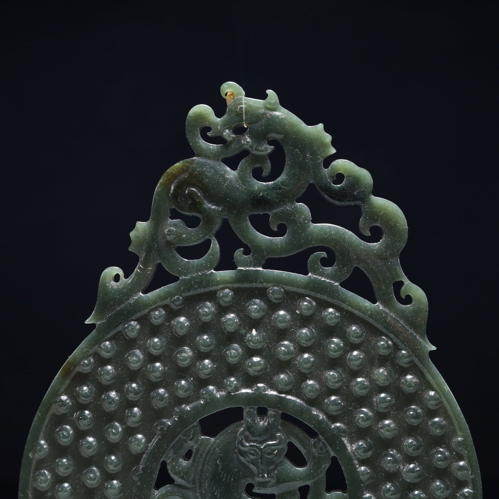 An Exquisite Jasper Dragon Pattern Pendant - 2