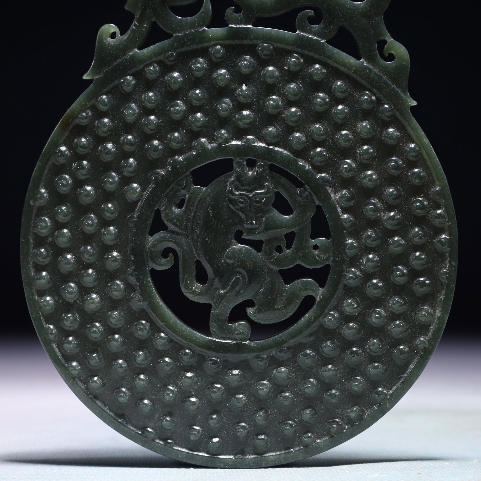 An Exquisite Jasper Dragon Pattern Pendant - 3