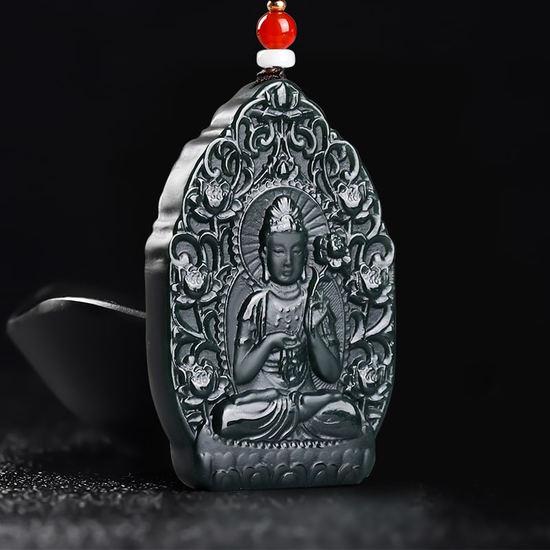 An Exquisite Cyan jade Statue of Bodhisattva Pendant: An Exquisite Cyan jade Statue of Bodhisattva Pendant,Size:1.7inx2.5inx0.3in 青玉菩萨像挂件