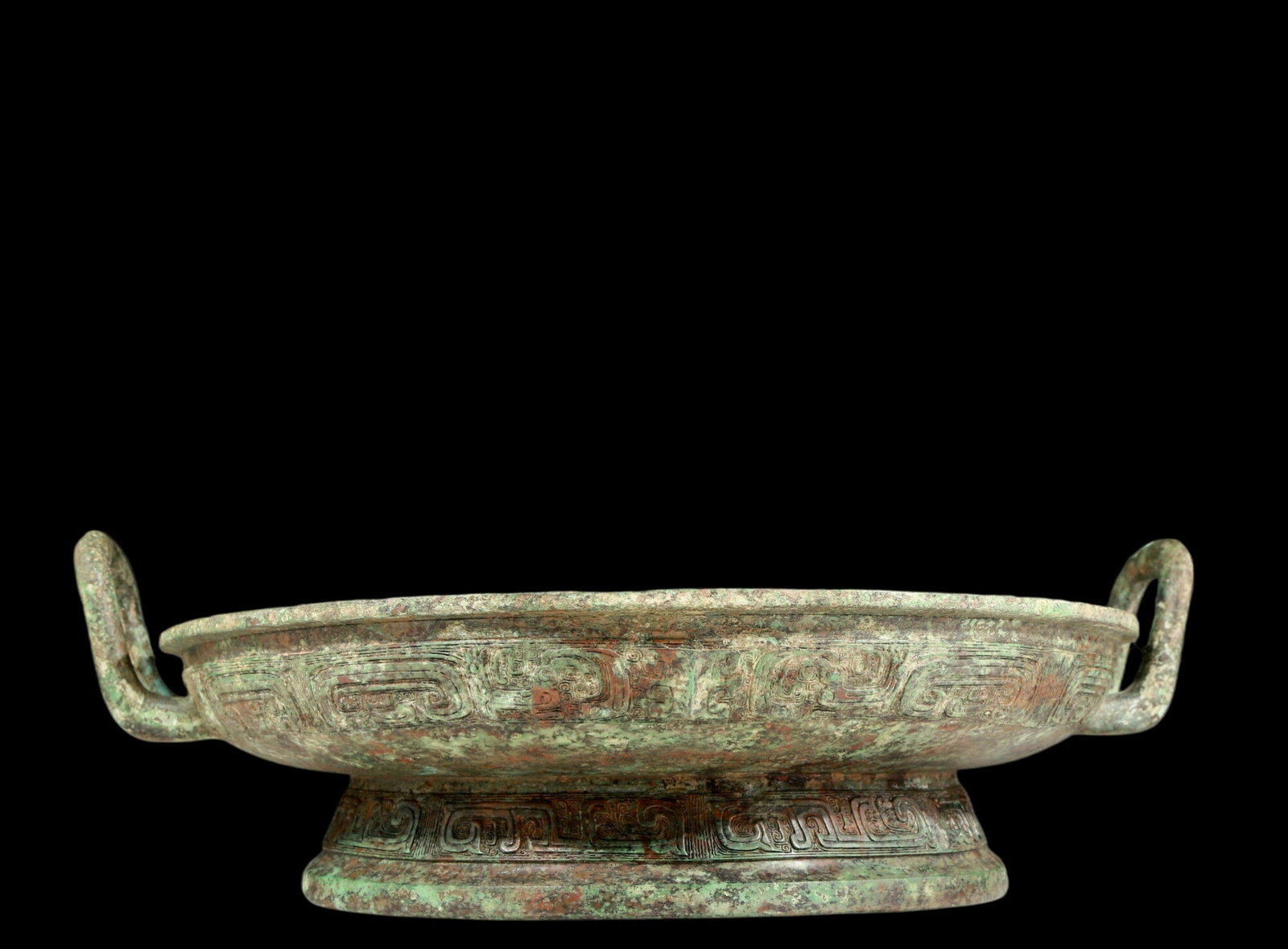 A precious bronze dragon-patterned ear plate - 5