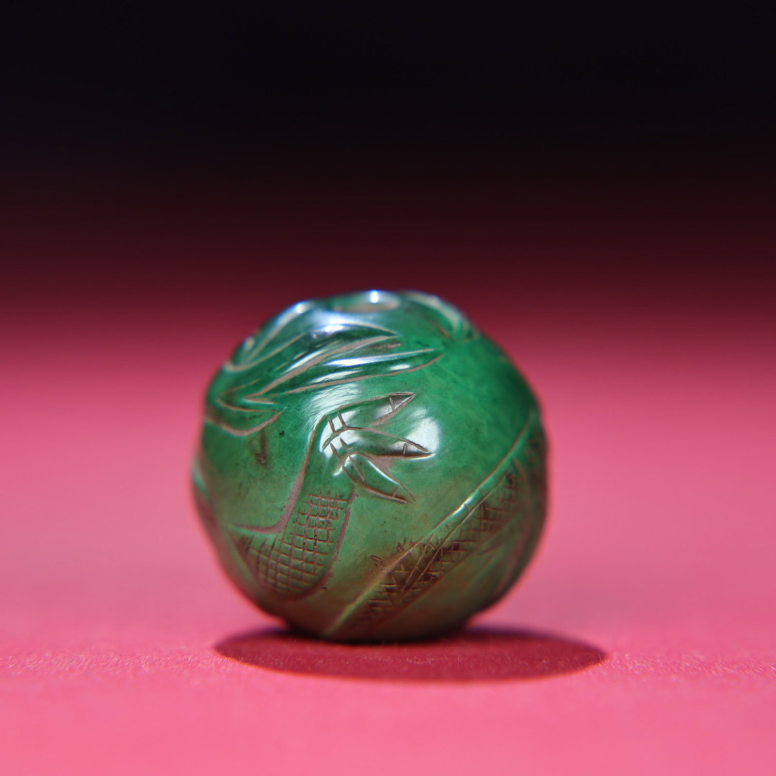 An Exquisite Turquoise Dragon Pattern Bead - 3