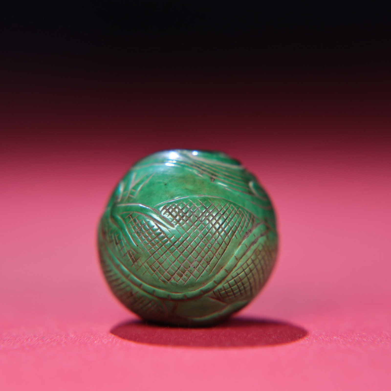 An Exquisite Turquoise Dragon Pattern Bead - 6