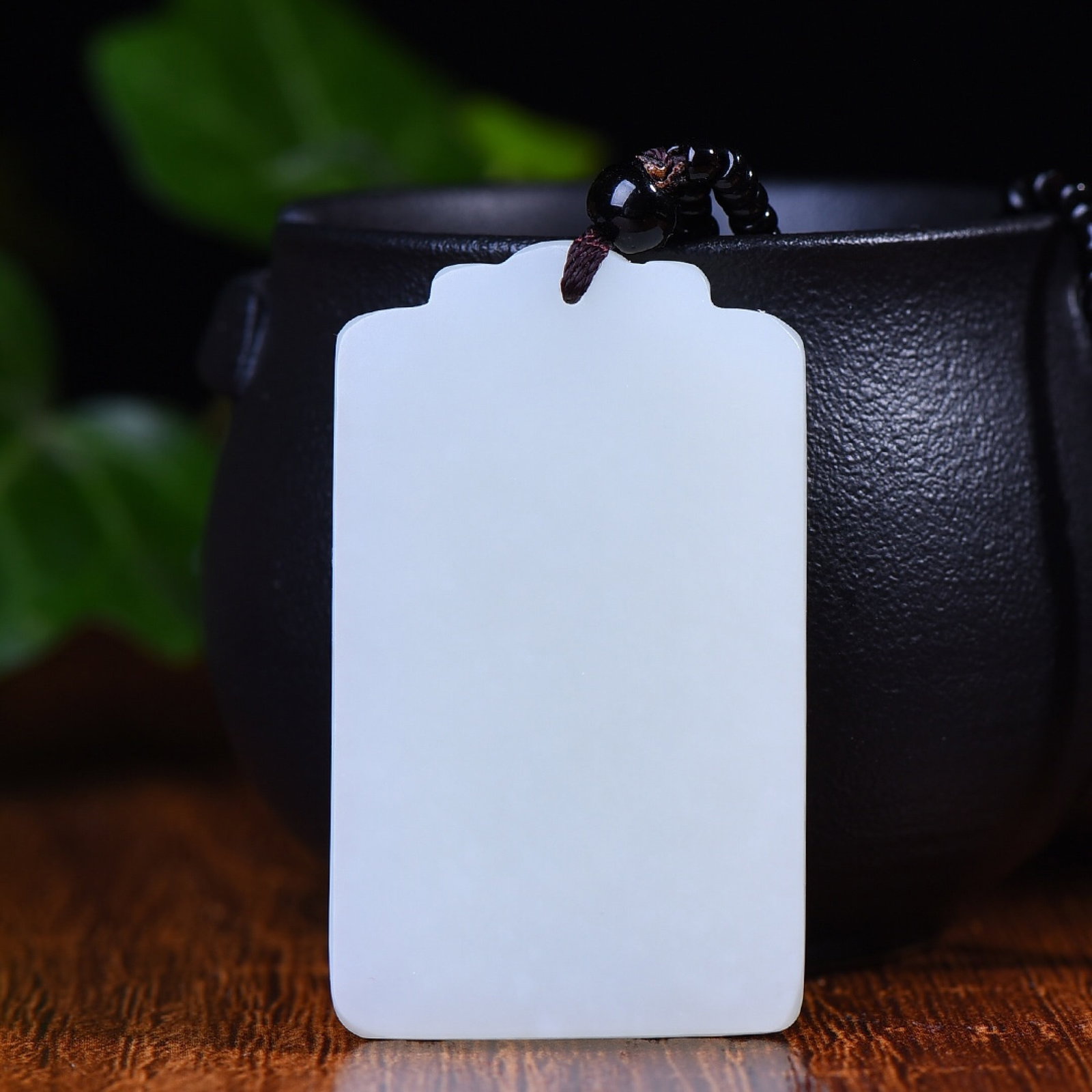 An Exquisite White Jade Snake Pattern Pendant - 5