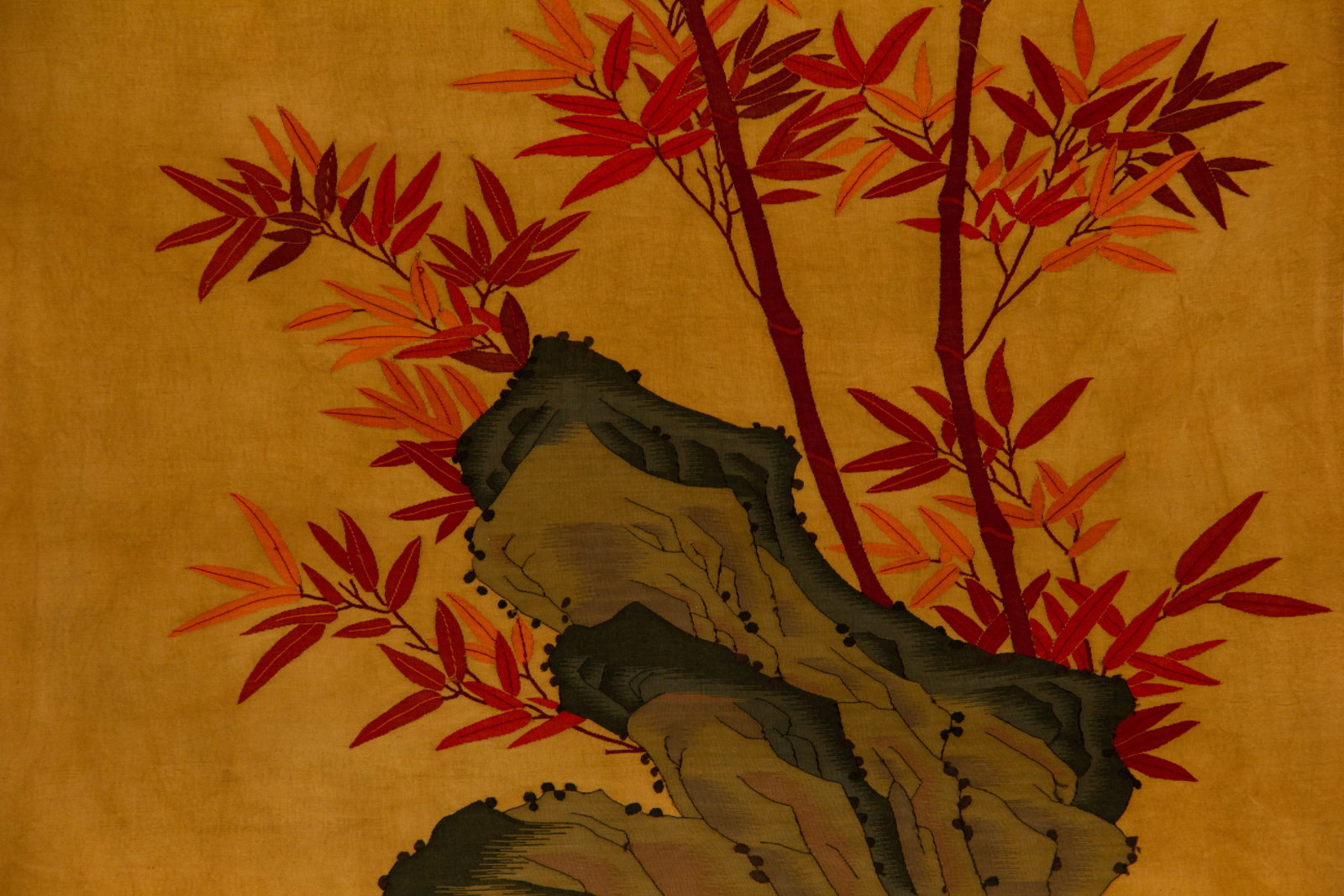 An Exquisite Kesi Embroidery Bamboo Pattern  - 3
