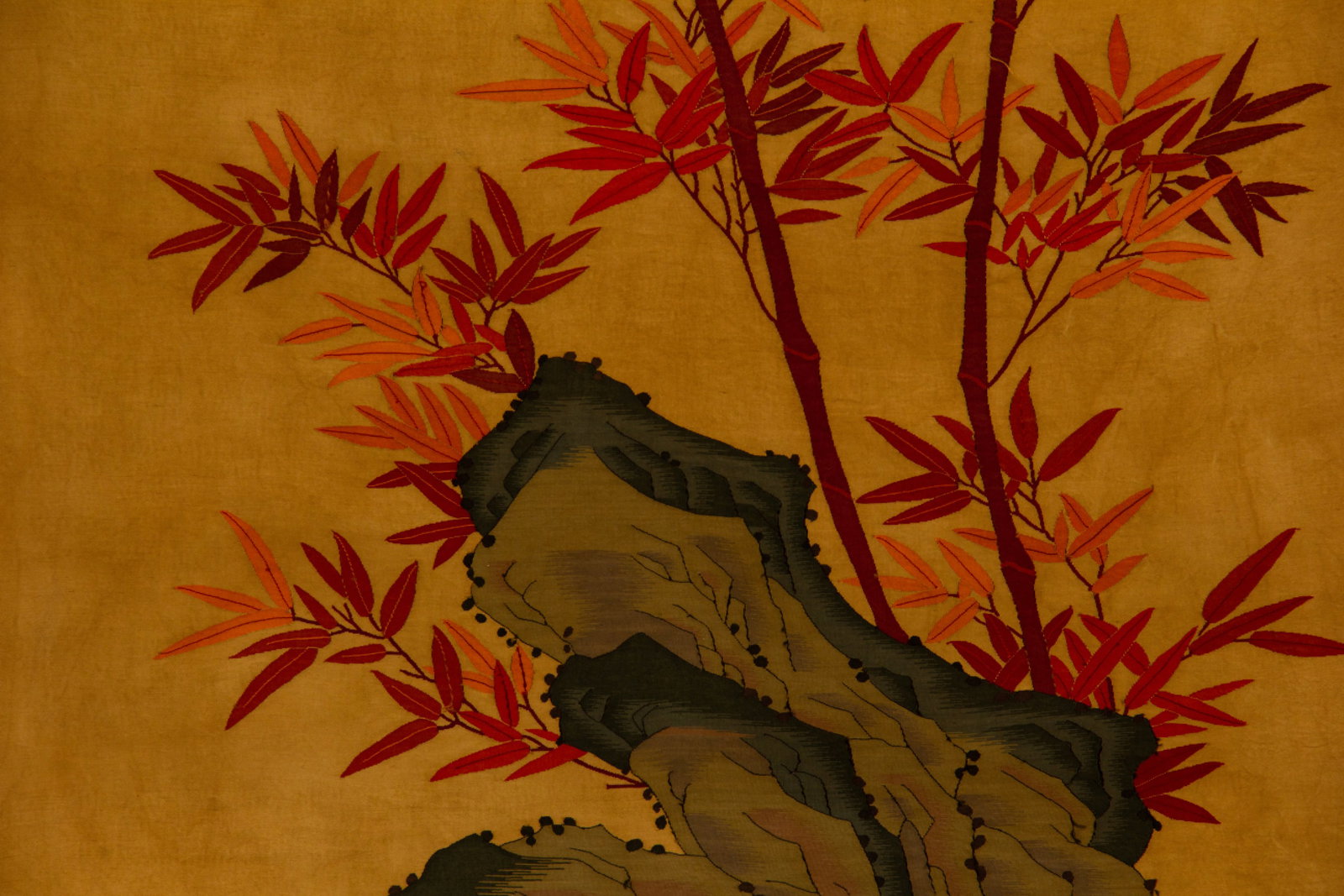 An Exquisite Kesi Embroidery Bamboo Pattern  - 7