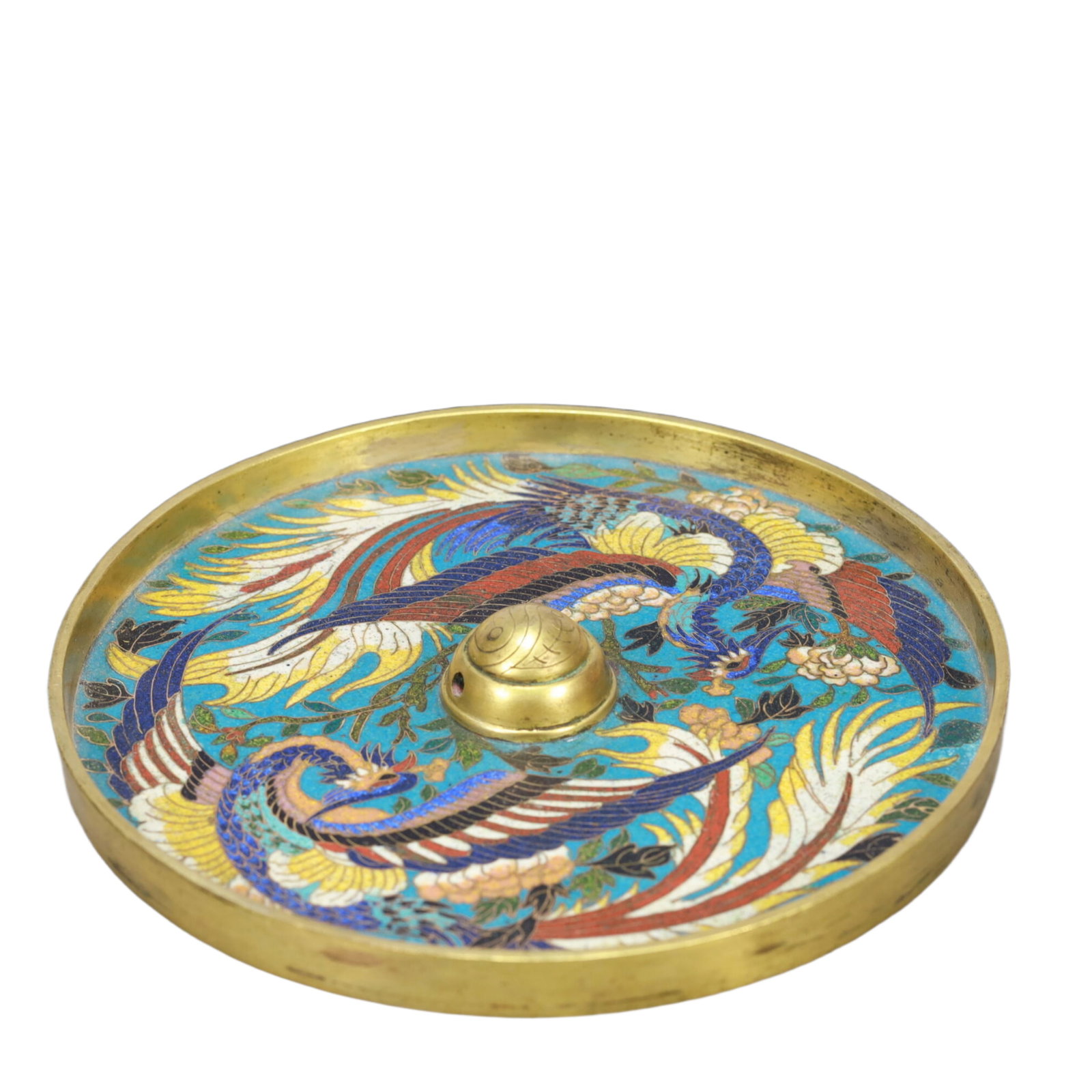 An Exquisite Cloisonne Phoenix Pattern Plate - 2
