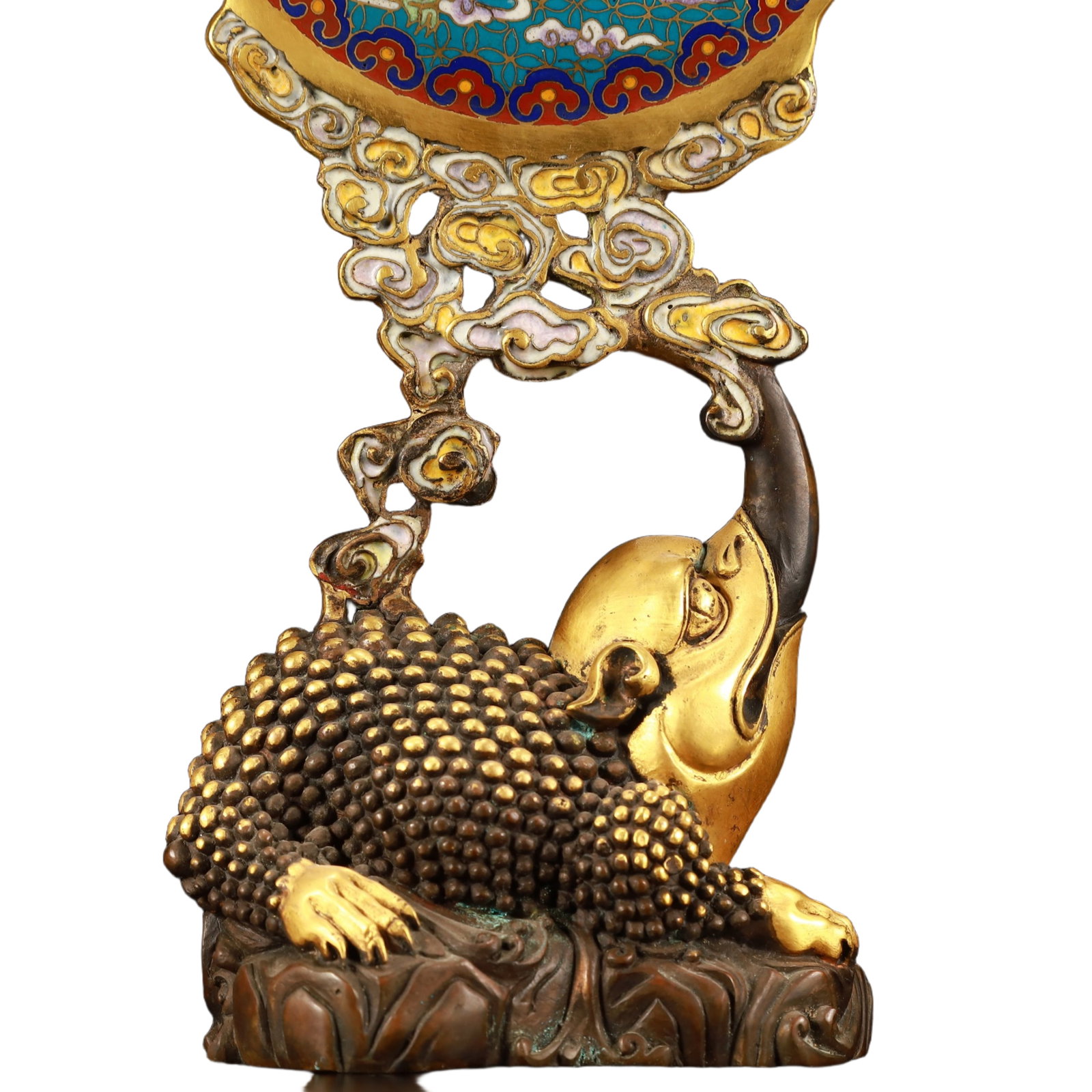 An Exquisite Cloisonne Figure Pattern Screen - 3