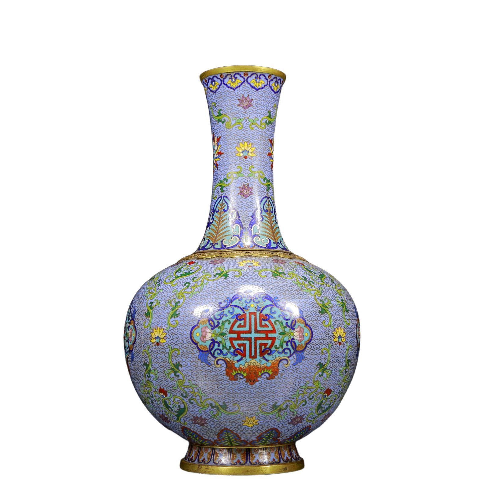 A Huge Cloisonne Bats and Peach Pattern Vase (1 of 7)