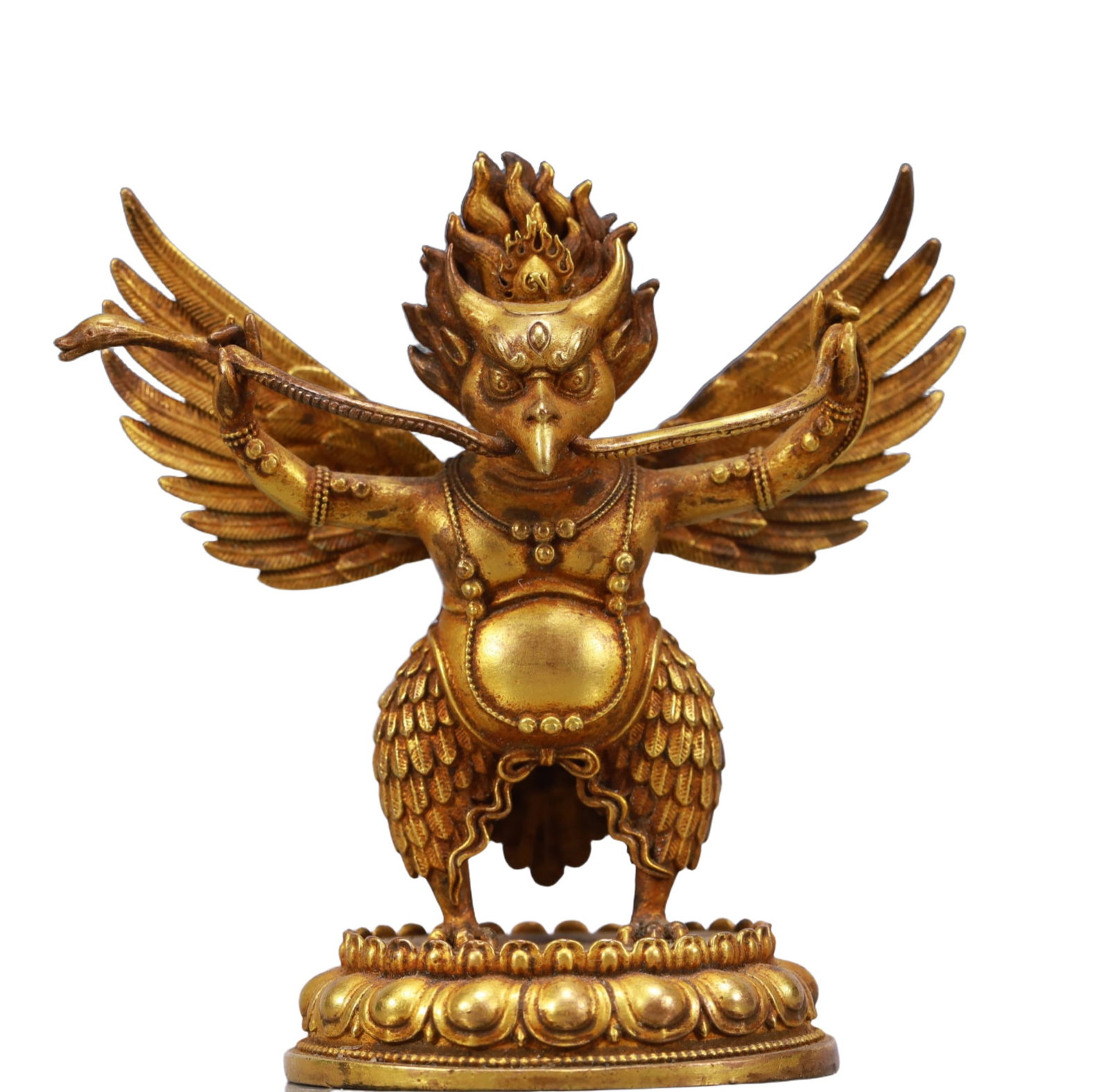 A Solemn Gilt Bronze Buddha Statue: A Solemn Gilt Bronze Buddha Statue,Qing Dynasty, China,Size:3.3inx1.8inx3.5in,Weight:130g 铜鎏金佛像,中国清代