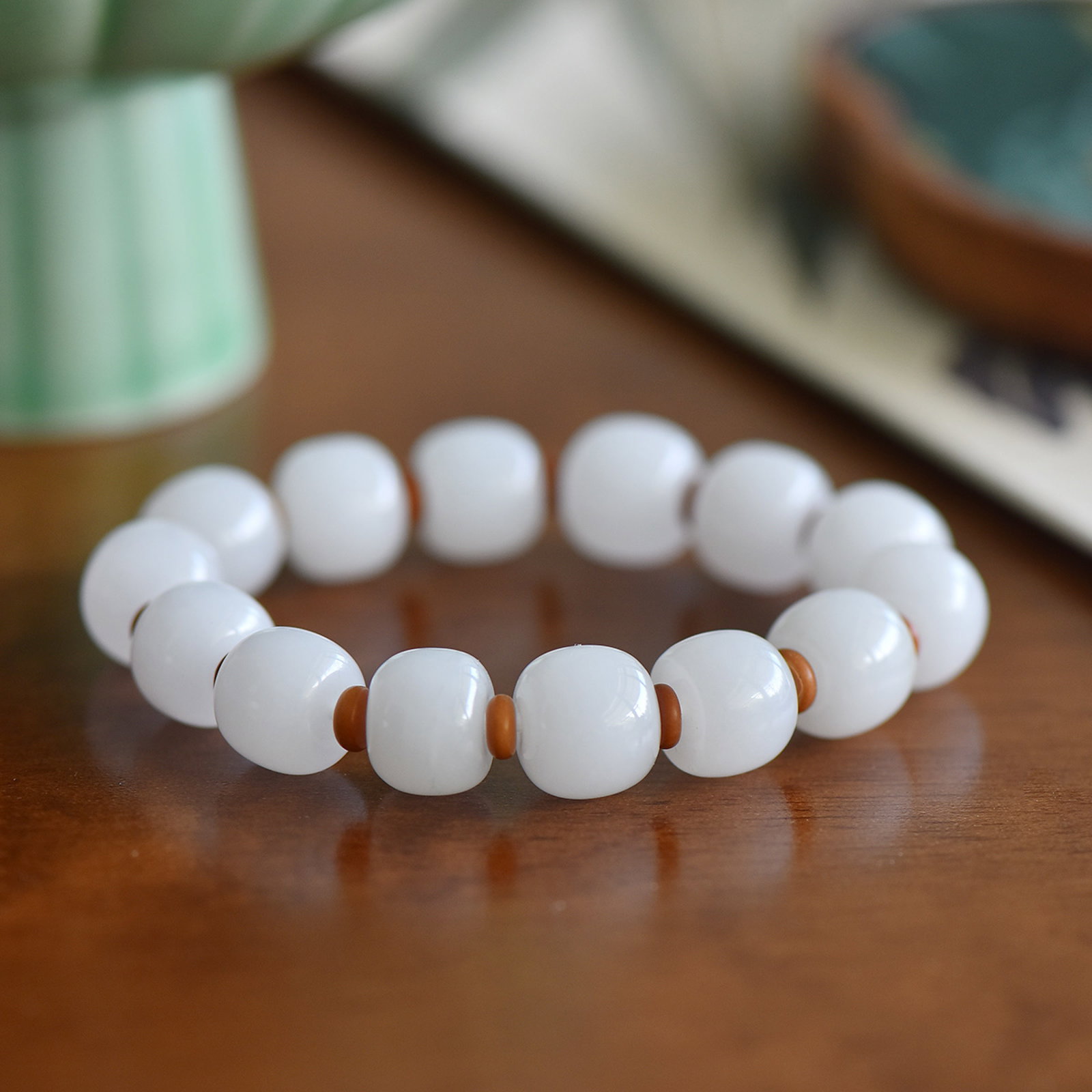 An Exquisite White Jade Bracelets - 2