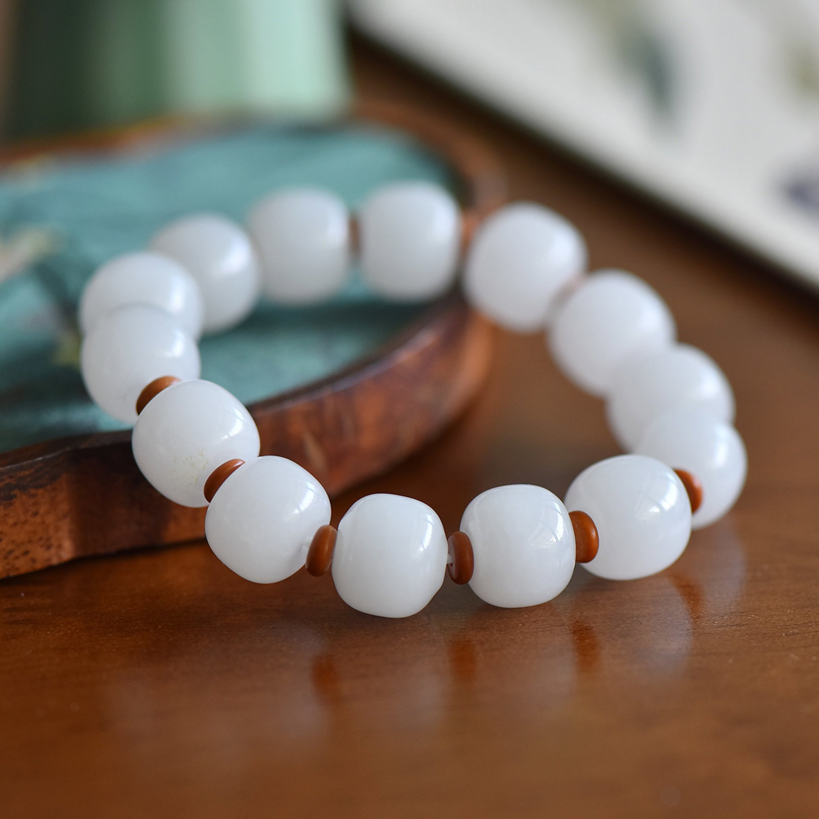 An Exquisite White Jade Bracelets - 6