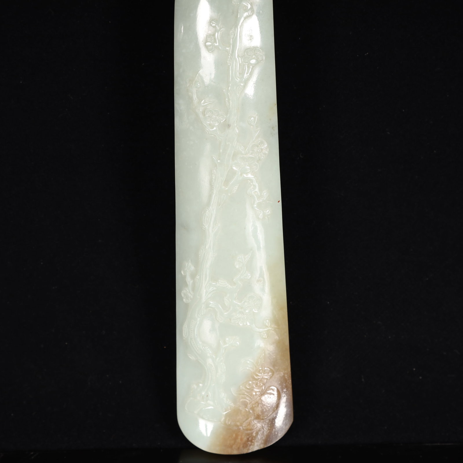 A Rare White Jade Flower Pattern Ruyi - 4