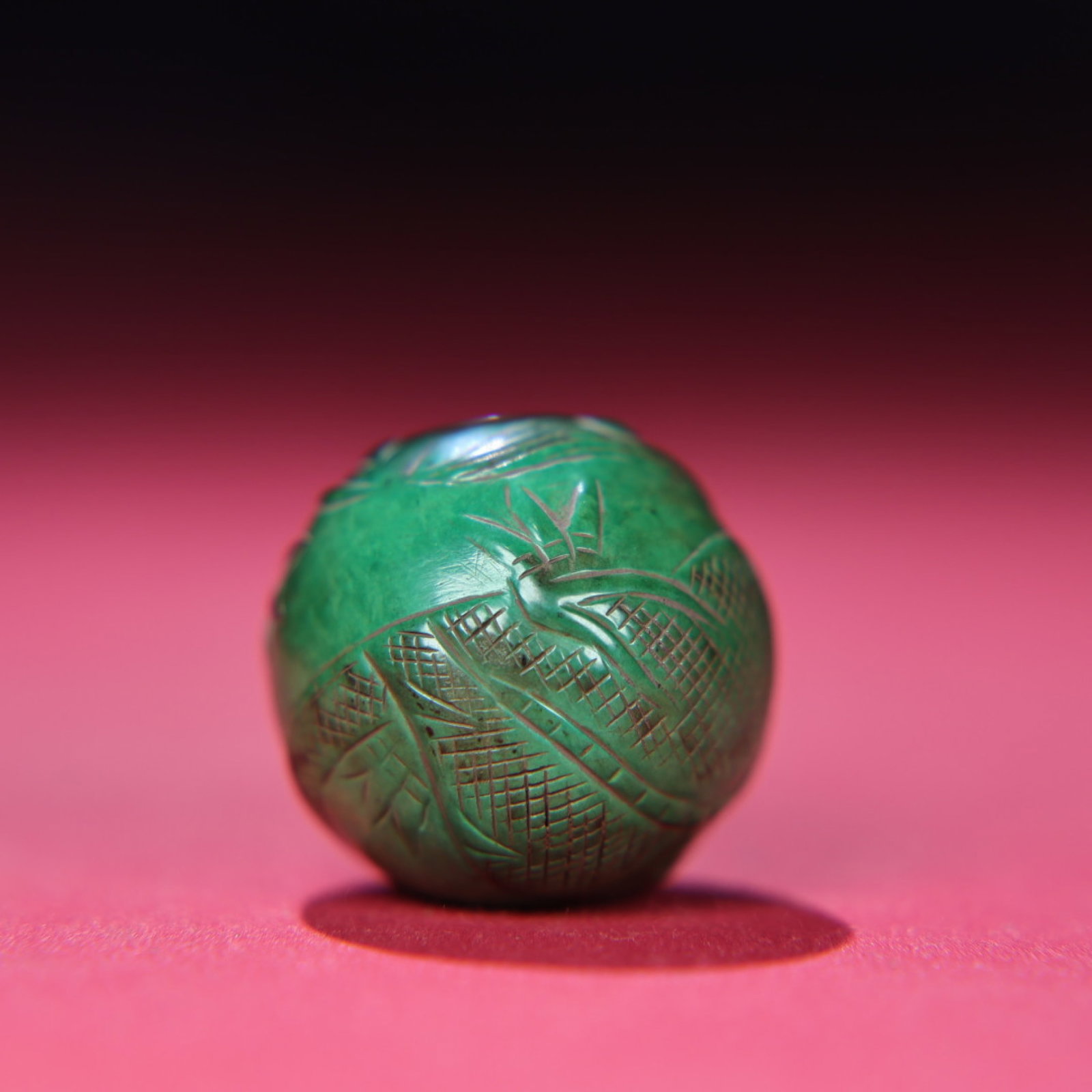An Exquisite Turquoise Dragon Pattern Bead - 6
