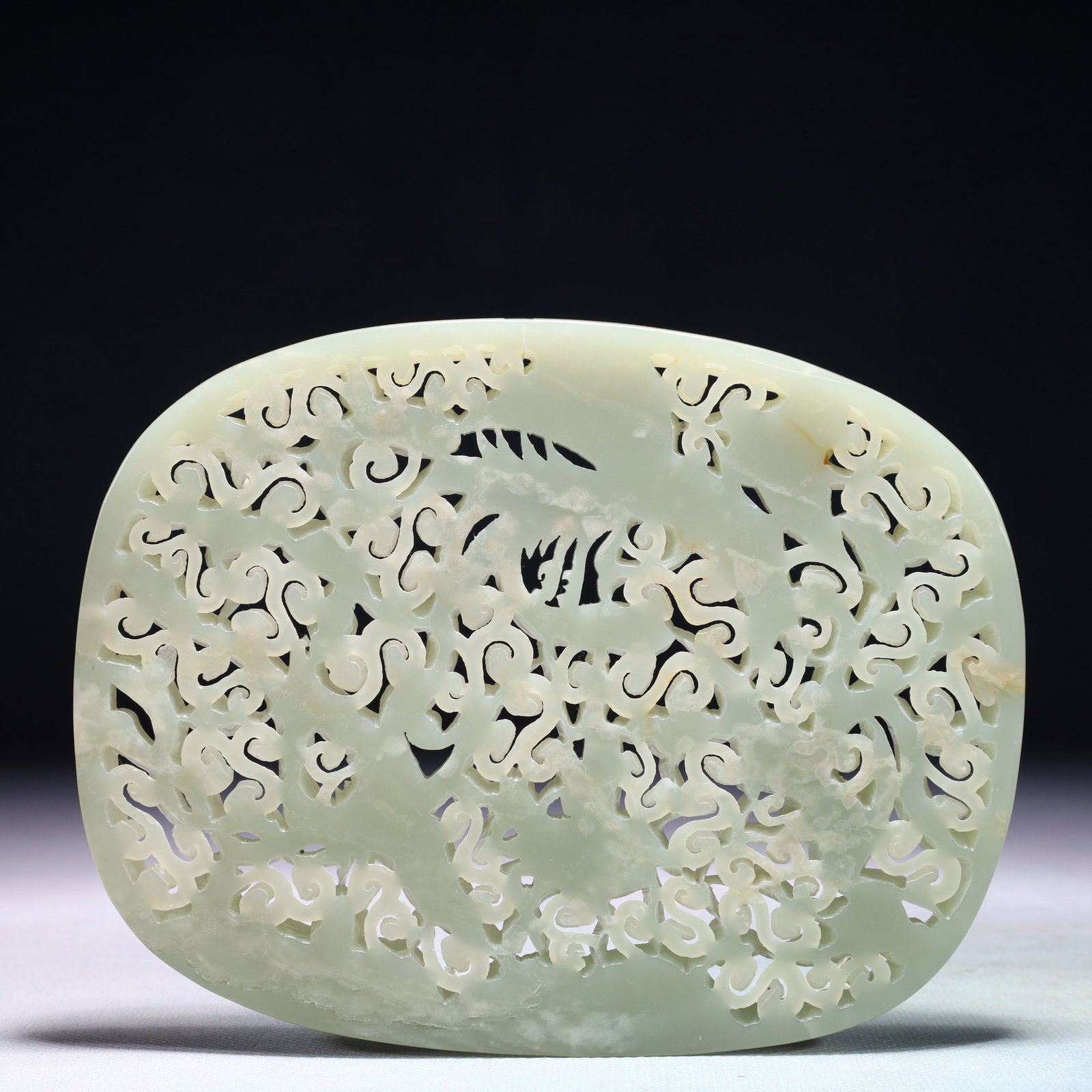 An Exquisite White Jade Auspicious Cloud and Phoenix Pattern Pendant - 6